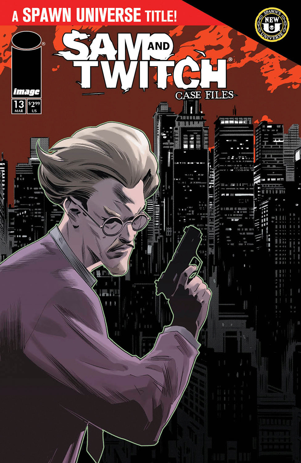 SPAWN SAM AND TWITCH CASE FILES #13 CVR B MARCO FAILLA CONNECTING TWITCH VAR