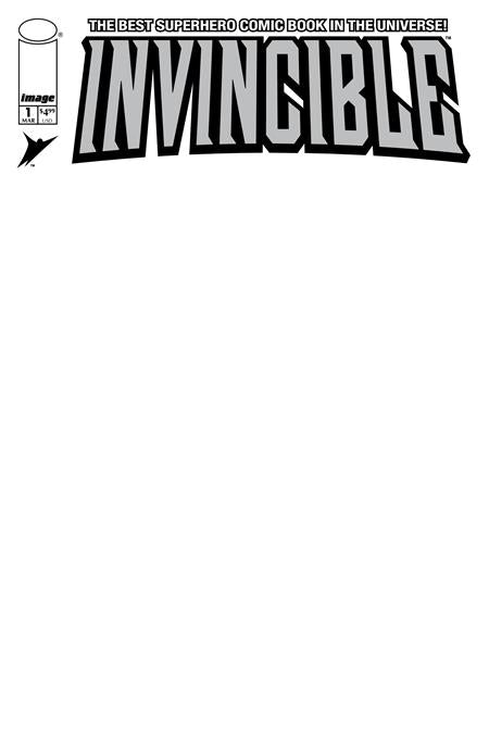 INVINCIBLE FOIL EDITION #1 REPRINT CVR D BLANK SKETCH VAR