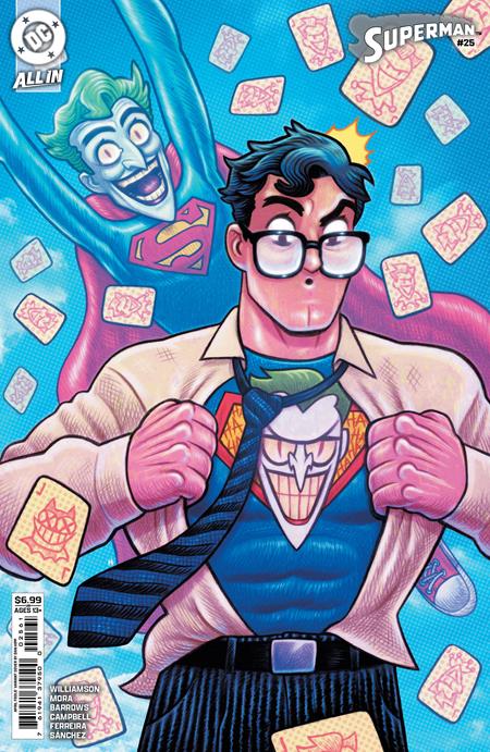 SUPERMAN #25 CVR F DAN HIPP APRIL FOOLS CARD STOCK VAR