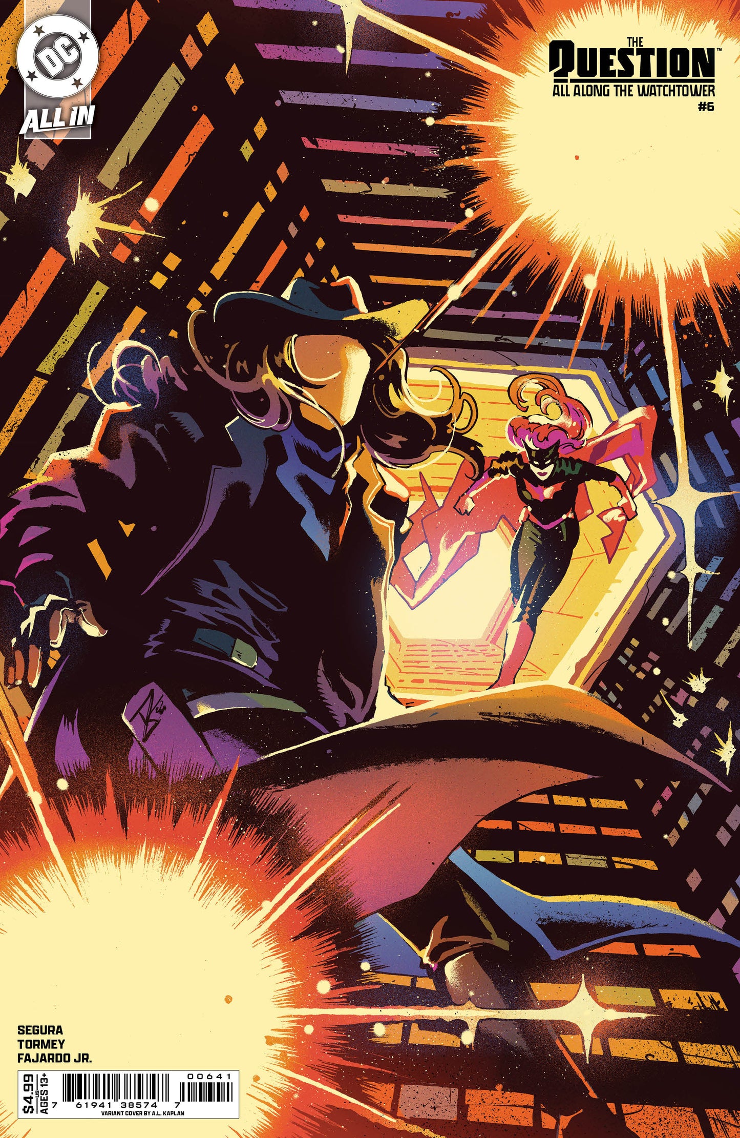 QUESTION ALL ALONG THE WATCHTOWER #6 (OF 6) CVR D AL KAPLAN CARD STOCK VAR