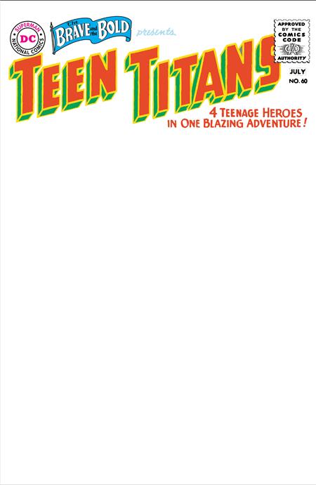 BRAVE AND THE BOLD #60 FACSIMILE EDITION CVR C BLANK VAR