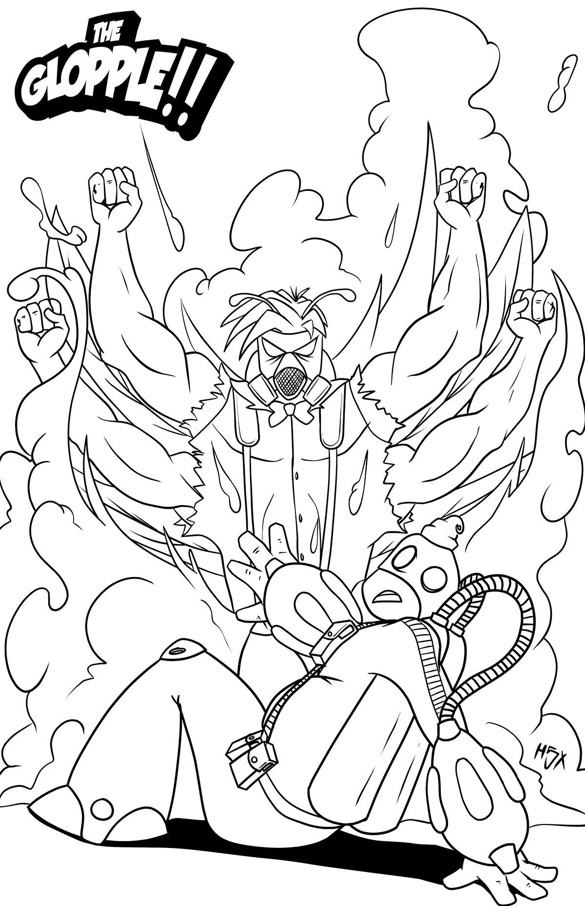 Glopple #2 Cvr C Matt Chambers Coloring Book Variant