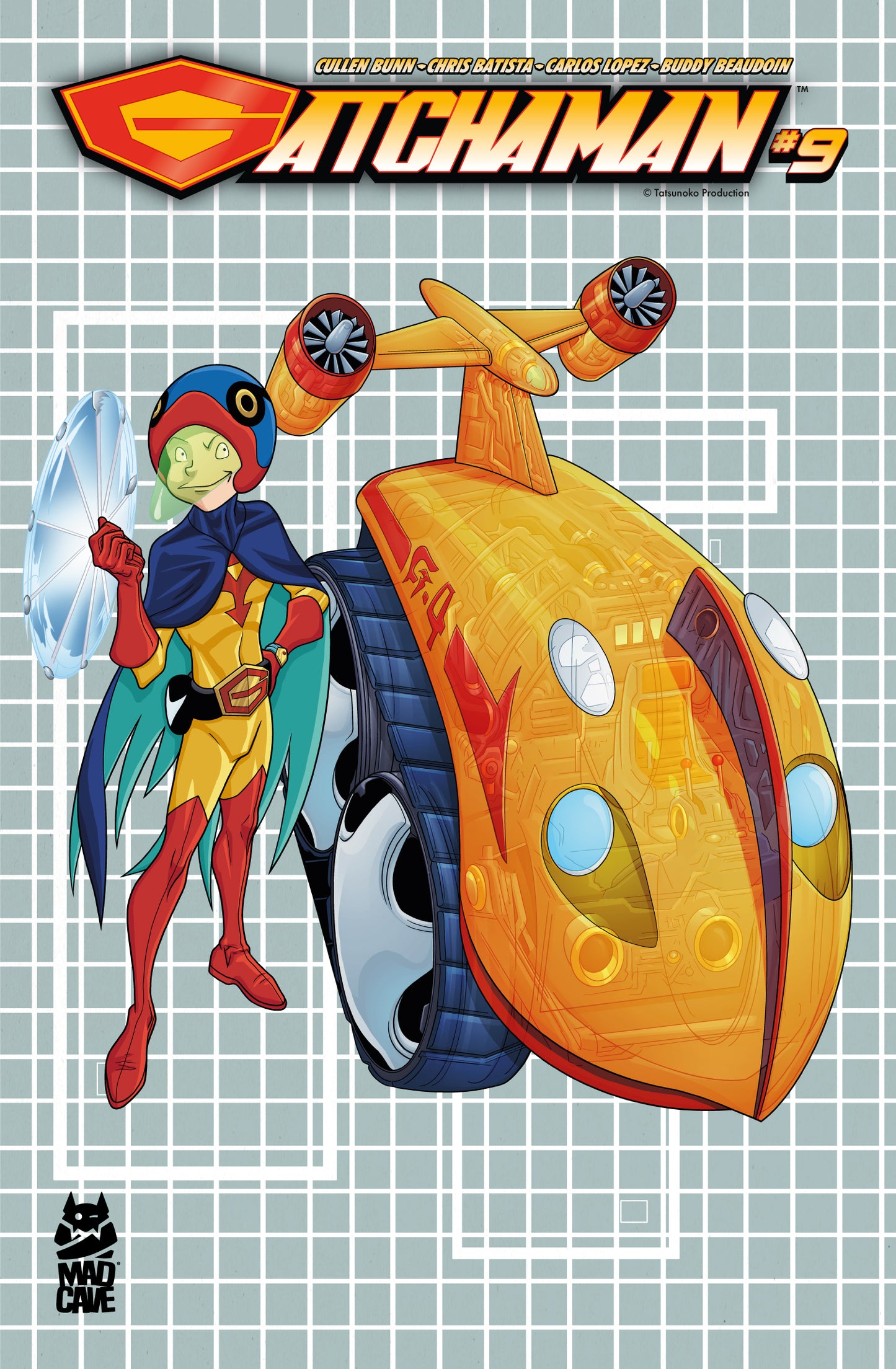 GATCHAMAN #9 CVR B CHRIS BATISTA BLUEPRINT JINPEI AND G-4 VAR