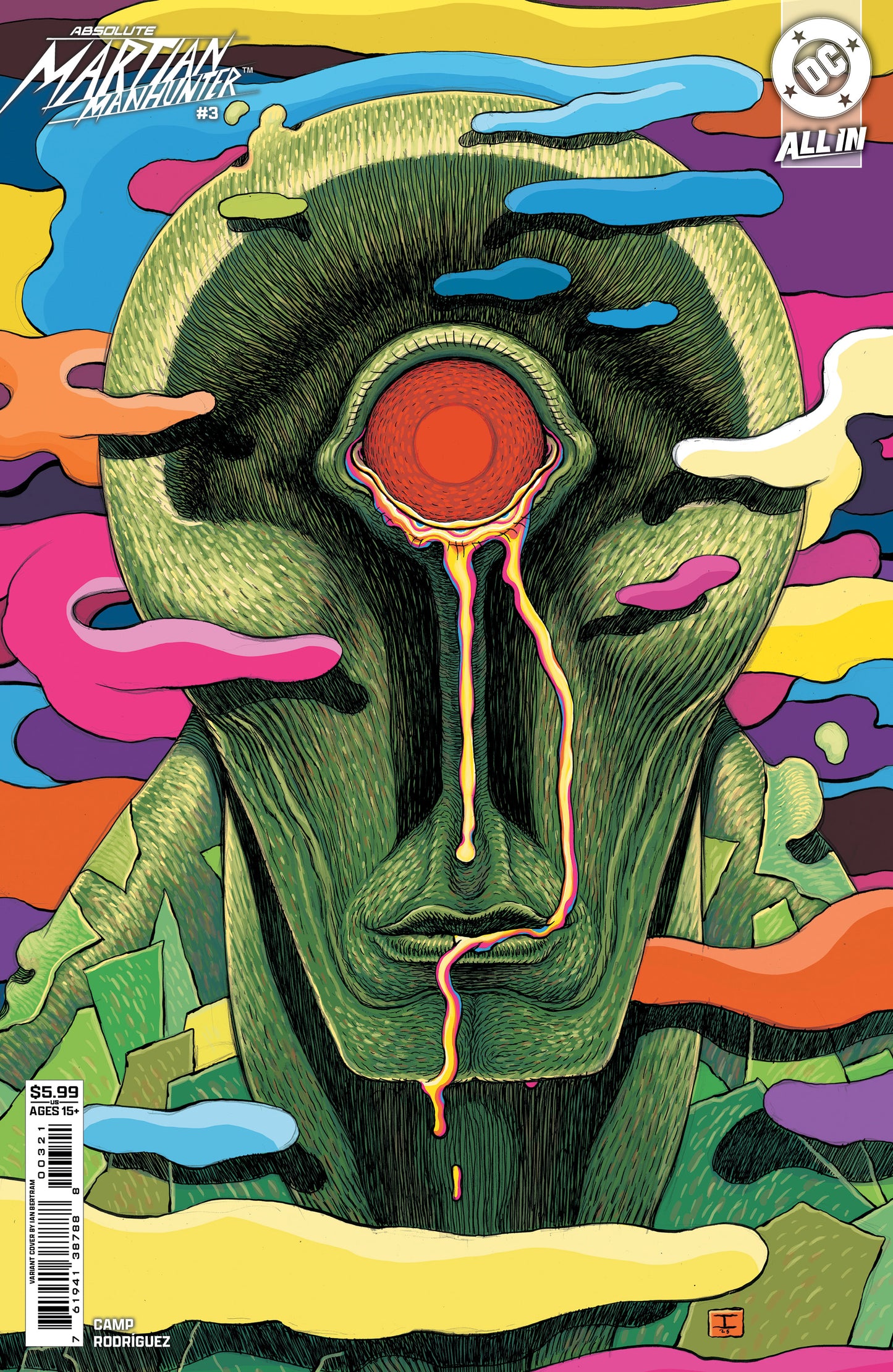 ABSOLUTE MARTIAN MANHUNTER #3 (OF 12) CVR B IAN BERTRAM CARD STOCK VAR