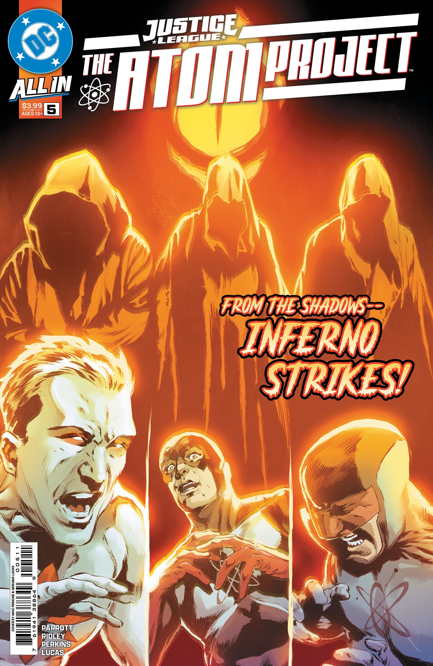 JUSTICE LEAGUE THE ATOM PROJECT #5 (OF 6) CVR A MIKE PERKINS