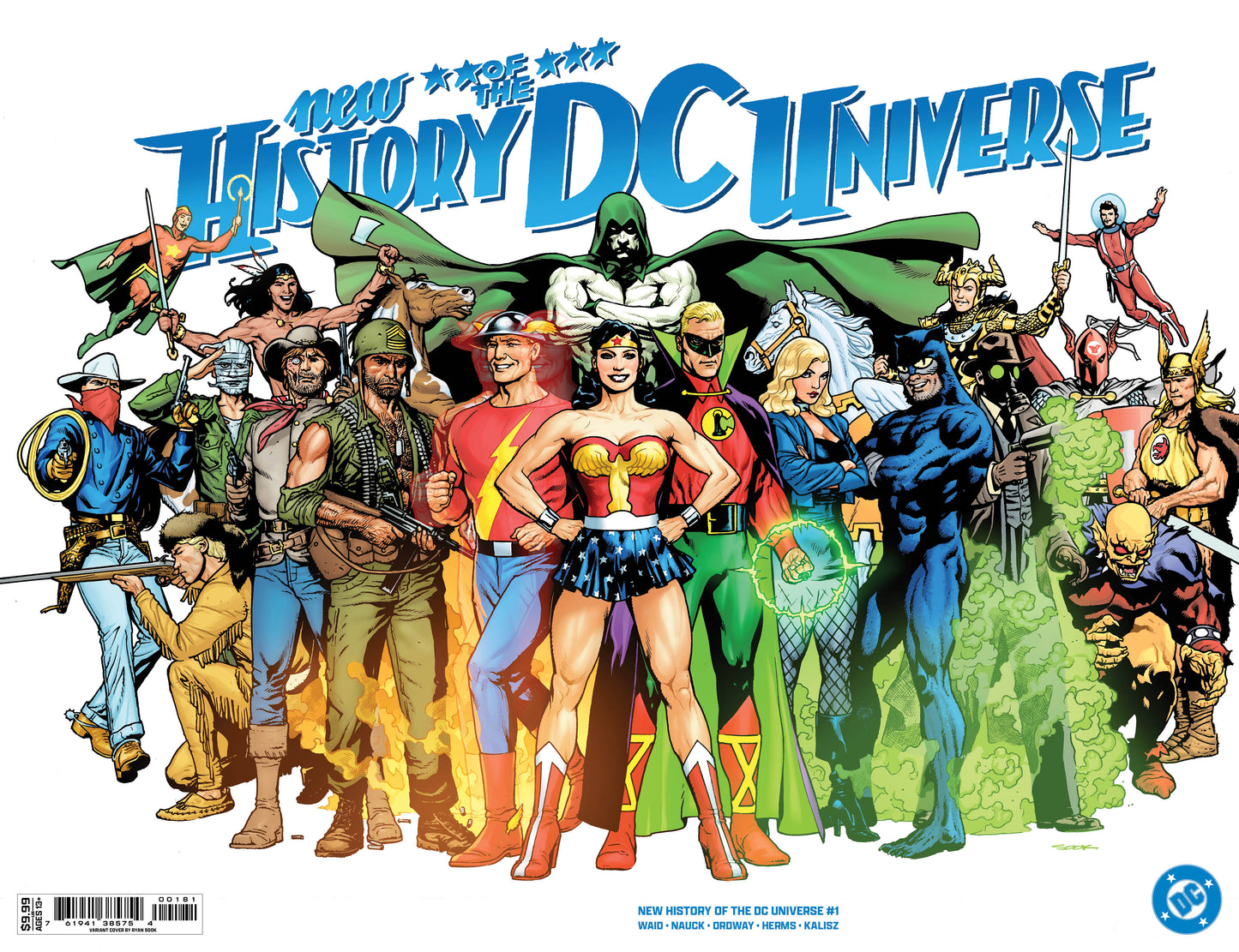 New History Of The Dc Universe #1 (Of 4) Cover E Ryan Sook Wraparound Foil Variant