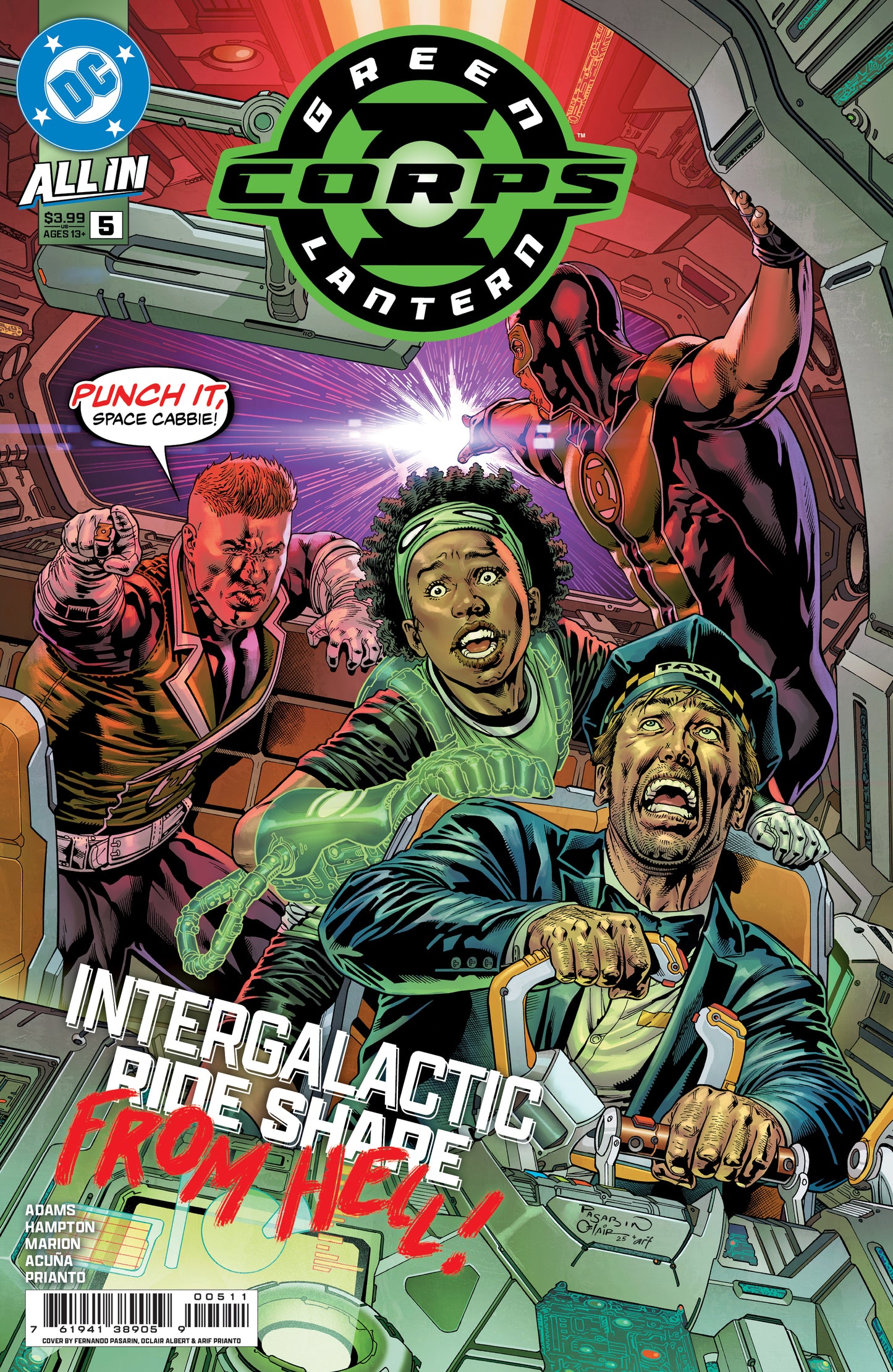GREEN LANTERN CORPS #5 CVR A FERNANDO PASARIN & OCLAIR ALBERT