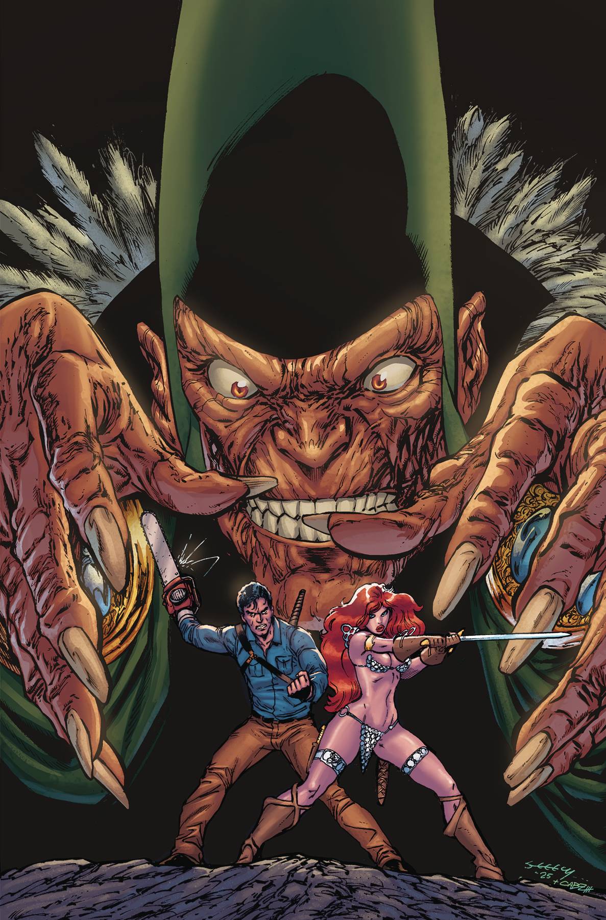 RED SONJA VS THE ARMY OF DARKNESS #3 CVR K INC 1:20 TIM SEELEY VIRGIN VAR