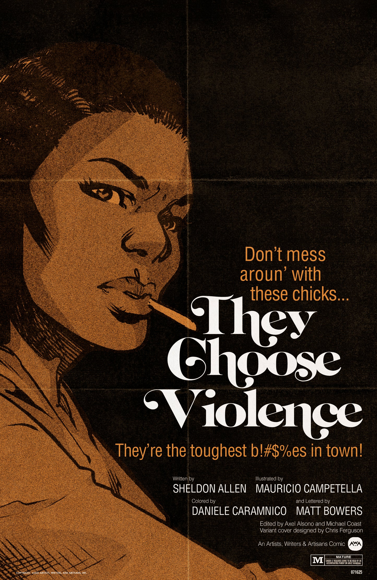 THEY CHOOSE VIOLENCE #2 (OF 5) CVR B RAZZAH BLAXPLOITATION FILM HOMAGE VAR (MR)