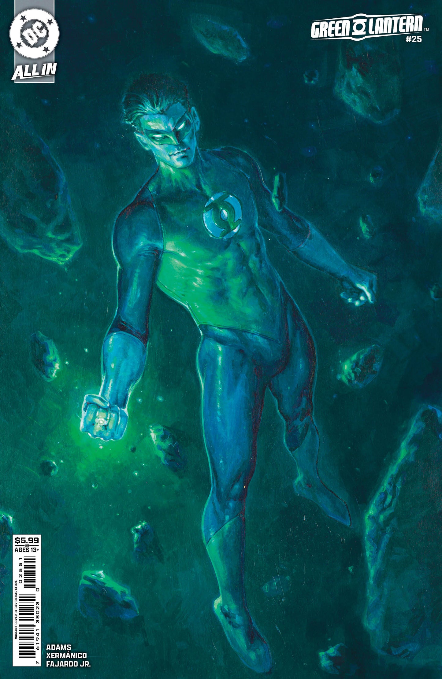 GREEN LANTERN #25 CVR D DAVIDE PARATORE CARD STOCK VAR