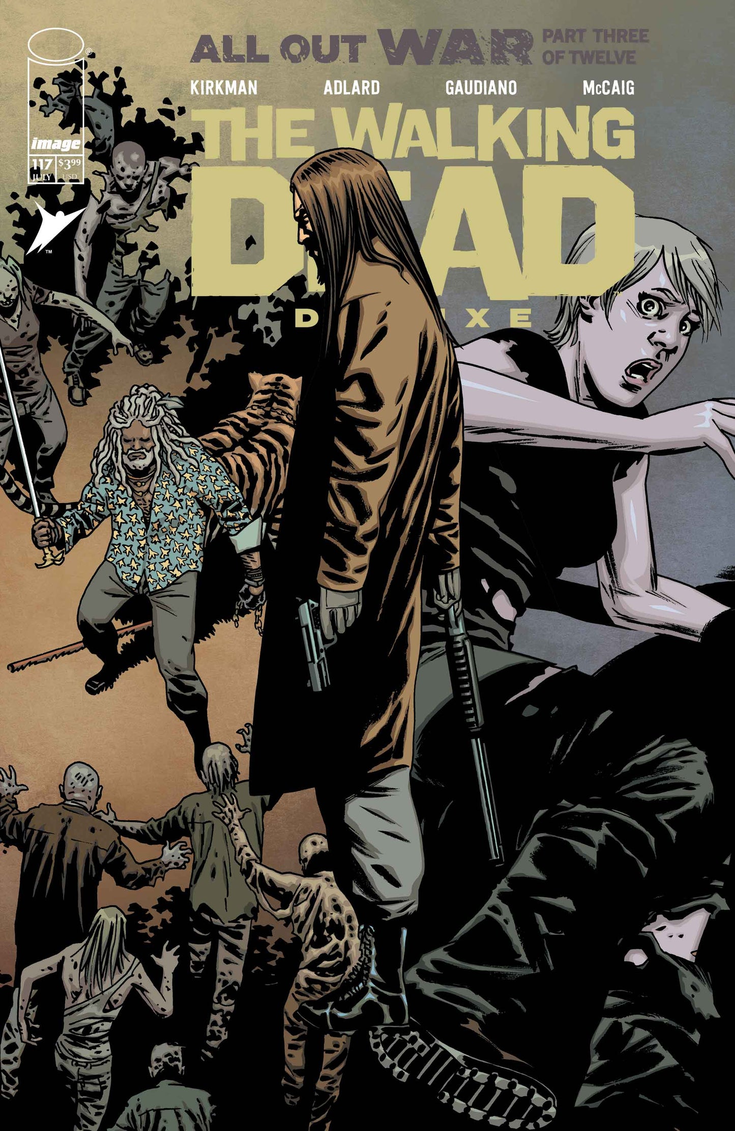 WALKING DEAD DELUXE #117 CVR B CHARLIE ADLARD & DAVE MCCAIG VAR (MR)