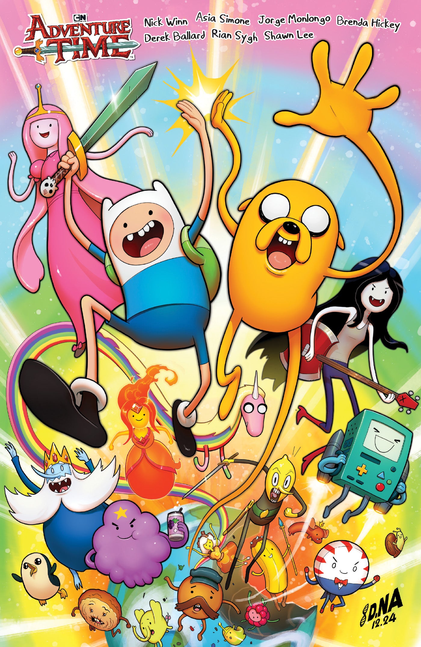 ADVENTURE TIME HC VOL 01 BEST OF BUDS DIRECT MARKET EXCLUSIVE DAVID NAKAYAMA CVR