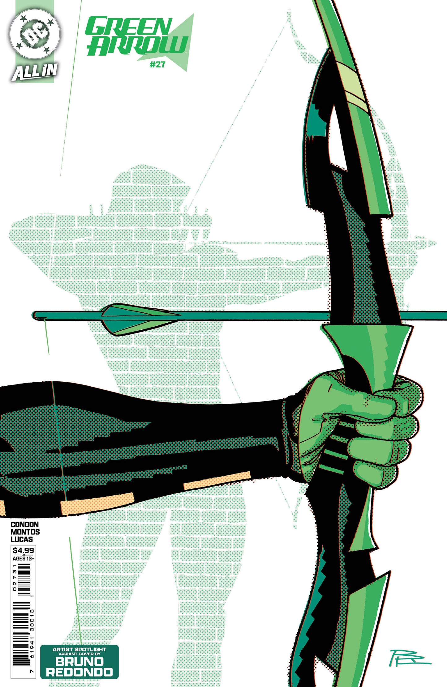 GREEN ARROW #27 CVR C BRUNO REDONDO ARTIST SPOTLIGHT CARD STOCK VAR