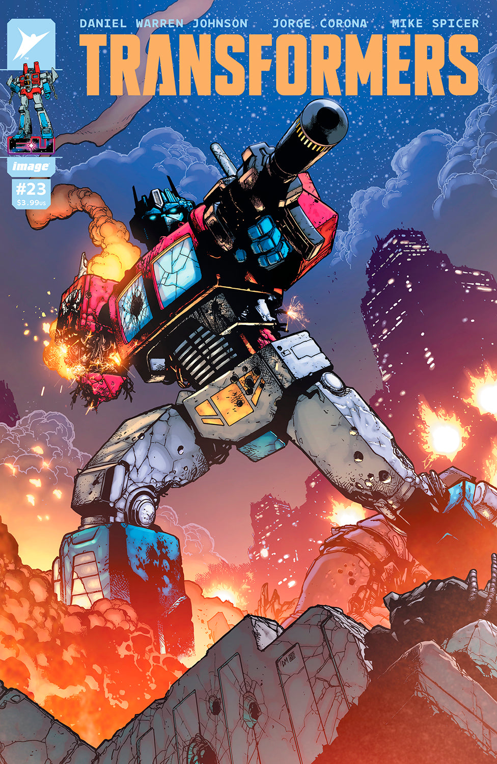 TRANSFORMERS #23 CVR D INC 1:25 DOUG MAHNKE & DAVID BARON VAR