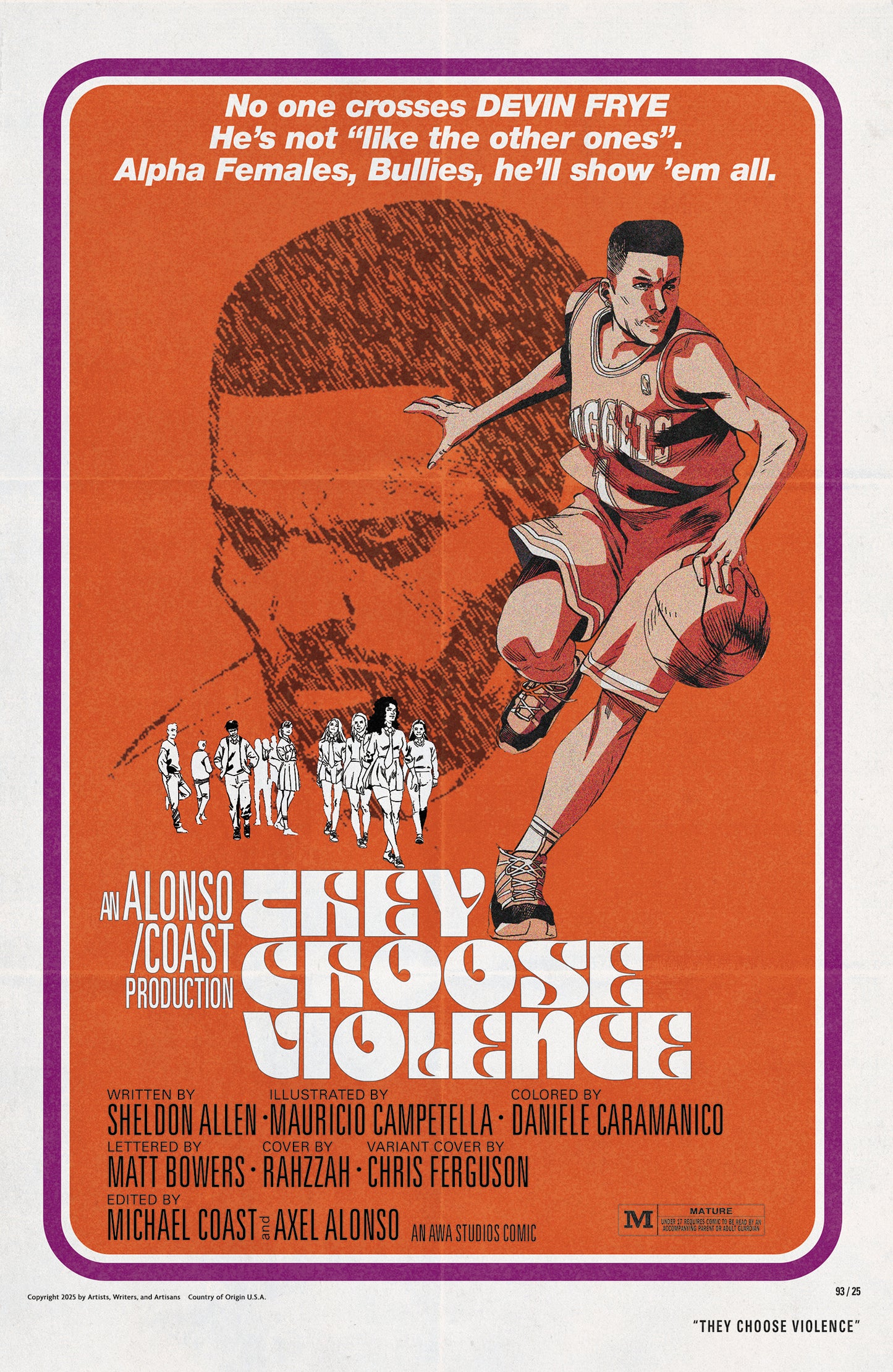 THEY CHOOSE VIOLENCE #4 (OF 5) CVR B CHRIS FERGUSON & MAURICIO CAMPETELLA BLAXPLOITATION FILM HOMAGE VAR (MR)