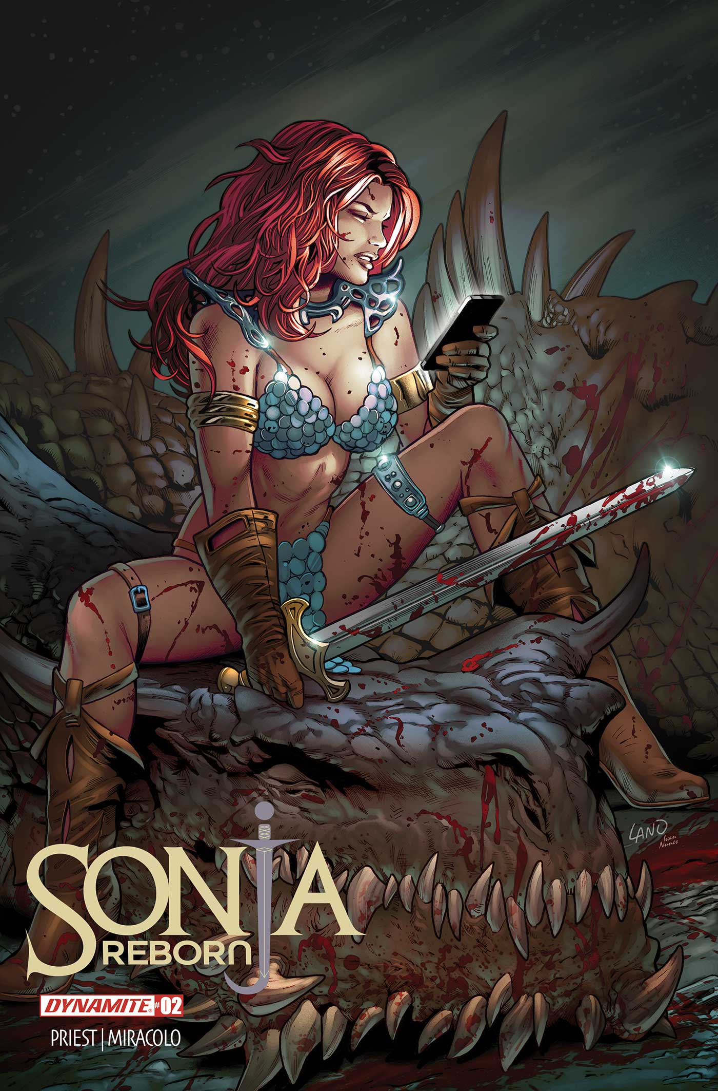 SONJA REBORN #2 CVR D GREG LAND VAR