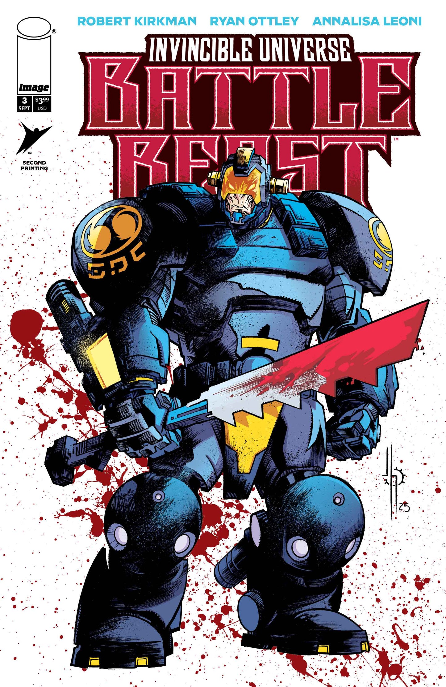 INVINCIBLE UNIVERSE BATTLE BEAST #3 2ND PTG CVR A JASON HOWARD