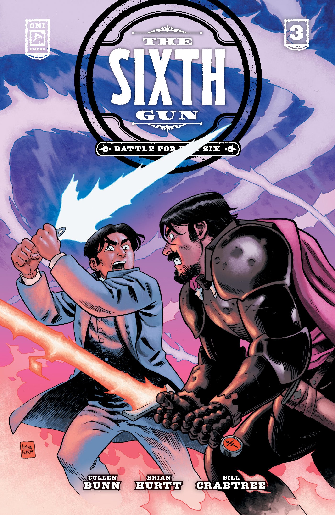 SIXTH GUN BATTLE FOR THE SIX #3 (OF 3) CVR A BRIAN HURTT