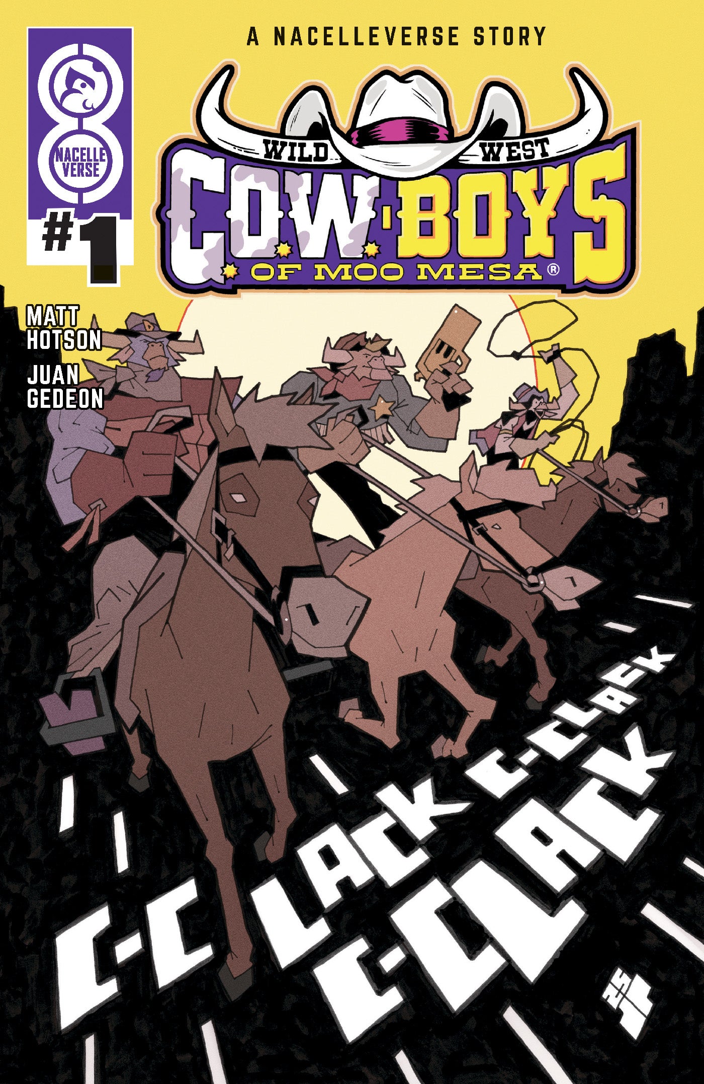WILD WEST COW-BOYS OF MOO MESA #1 (OF 4) CVR C JOE PALMER VAR