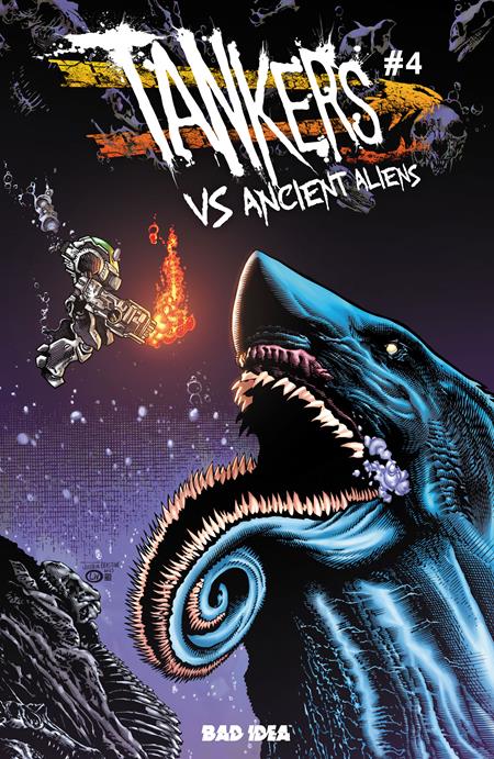 TANKERS VS ANCIENT ALIENS #4 (OF 5) CVR B JOSHUA DERSTINE & JOHN LIVESAY VAR