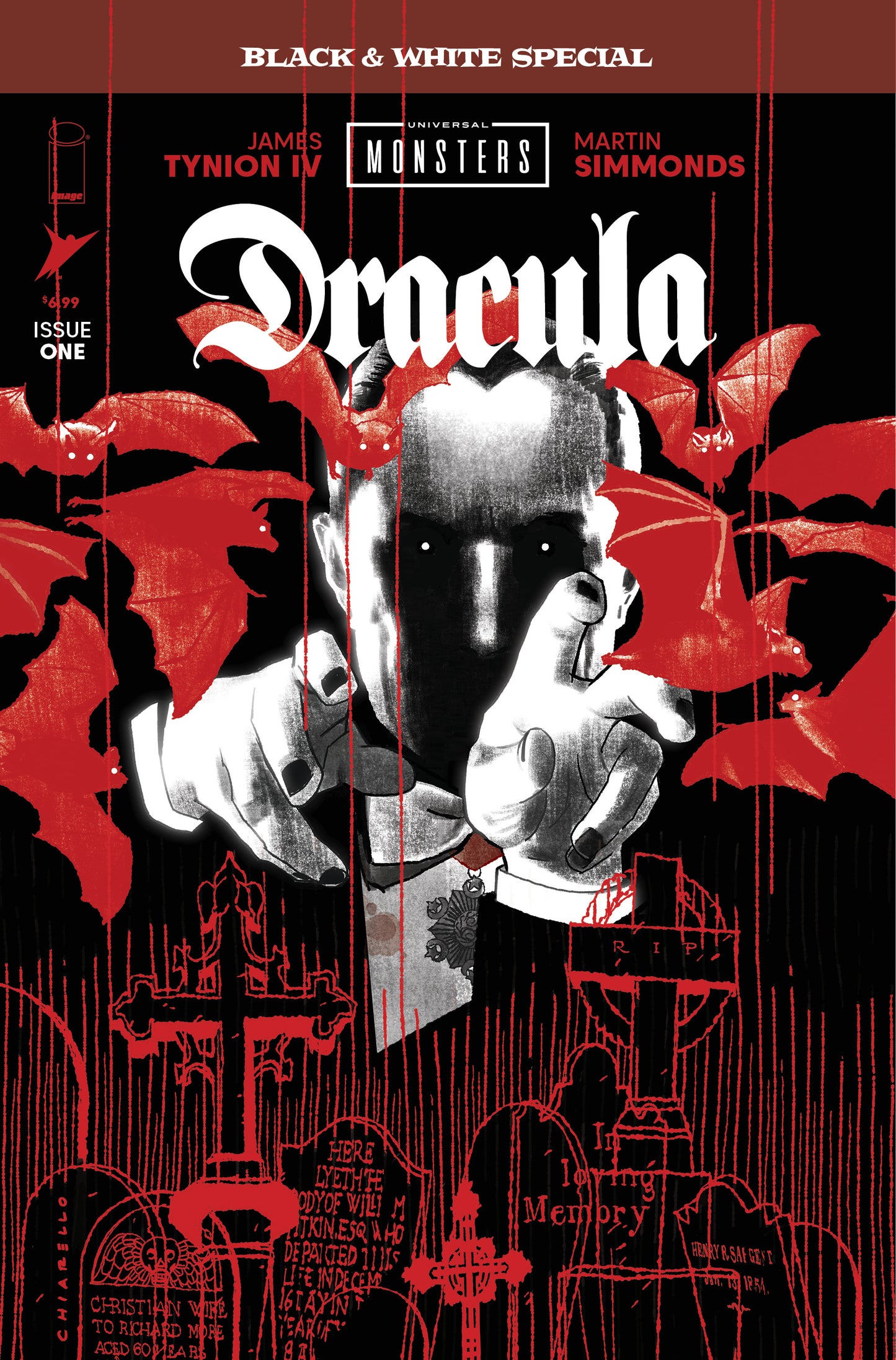 UNIVERSAL MONSTERS DRACULA BLACK & WHITE SPECIAL #1 (OF 2) CVR B MARK CHIARELLO VAR (MR)
