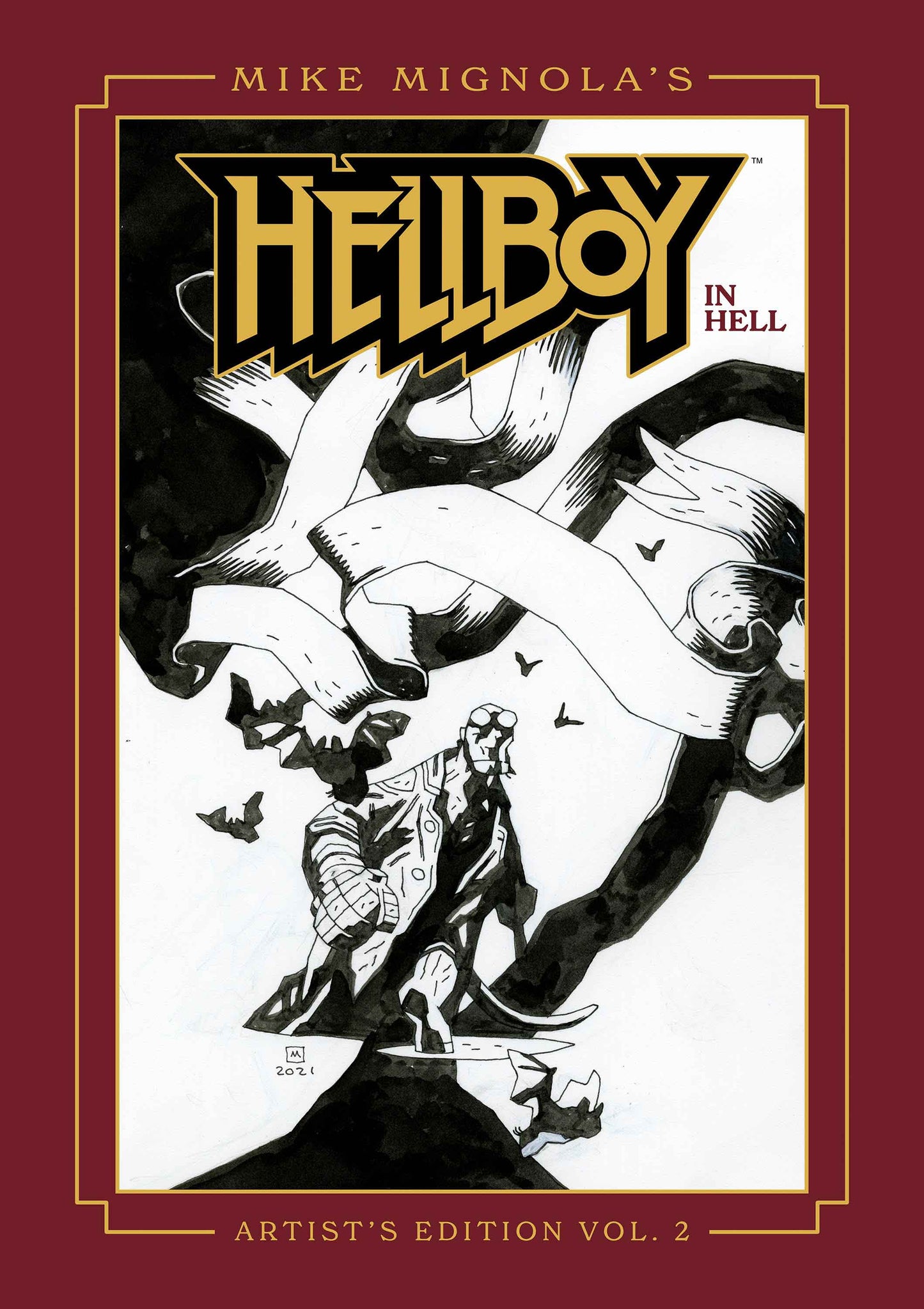 MIKE MIGNOLAS HELLBOY IN HELL ARTISTS EDITION HC BOOK 02 DIRECT MARKET EXCLUSIVE MIKE MIGNOLA CVR