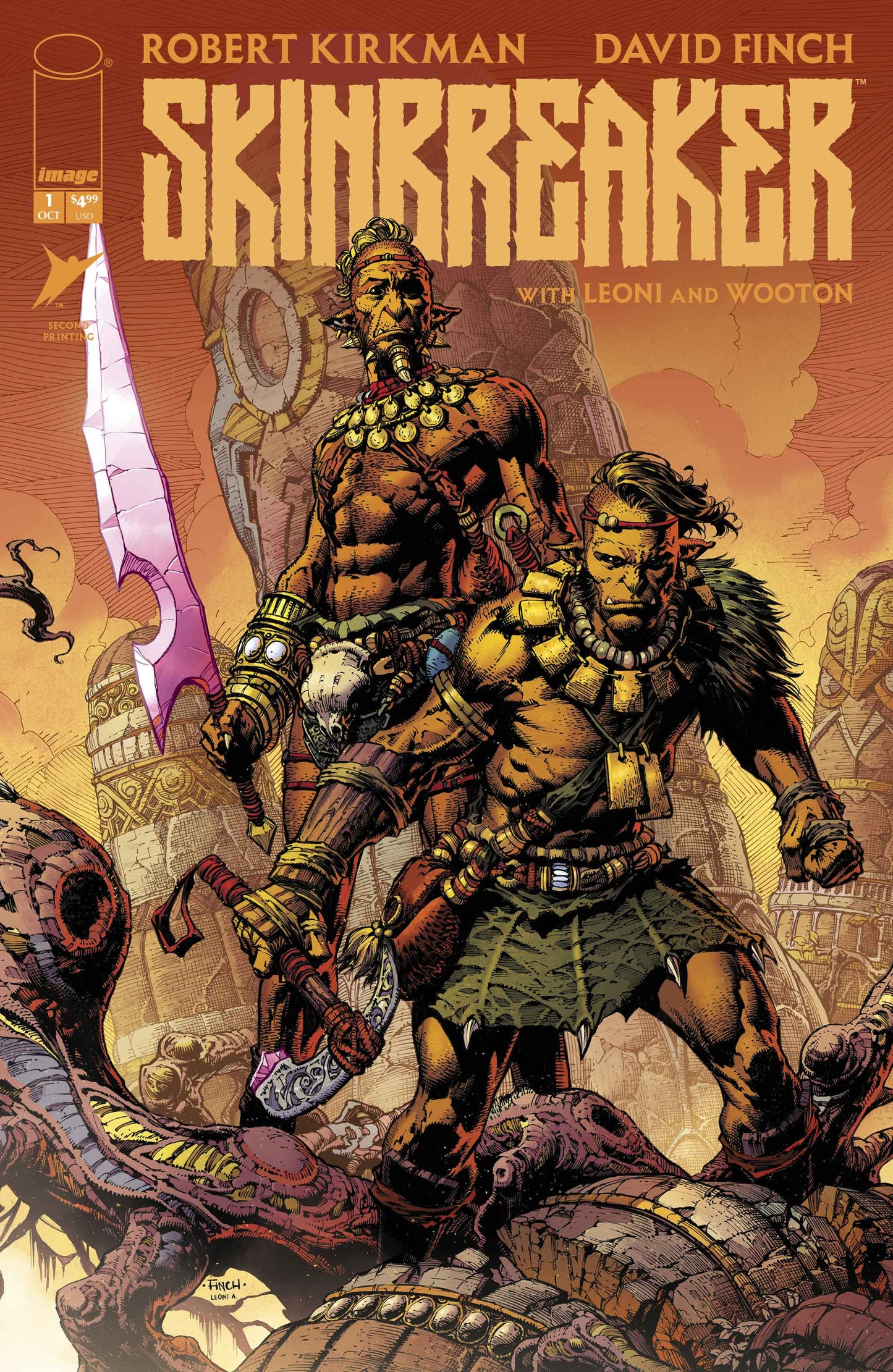 SKINBREAKER #1 2ND PTG CVR A DAVID FINCH
