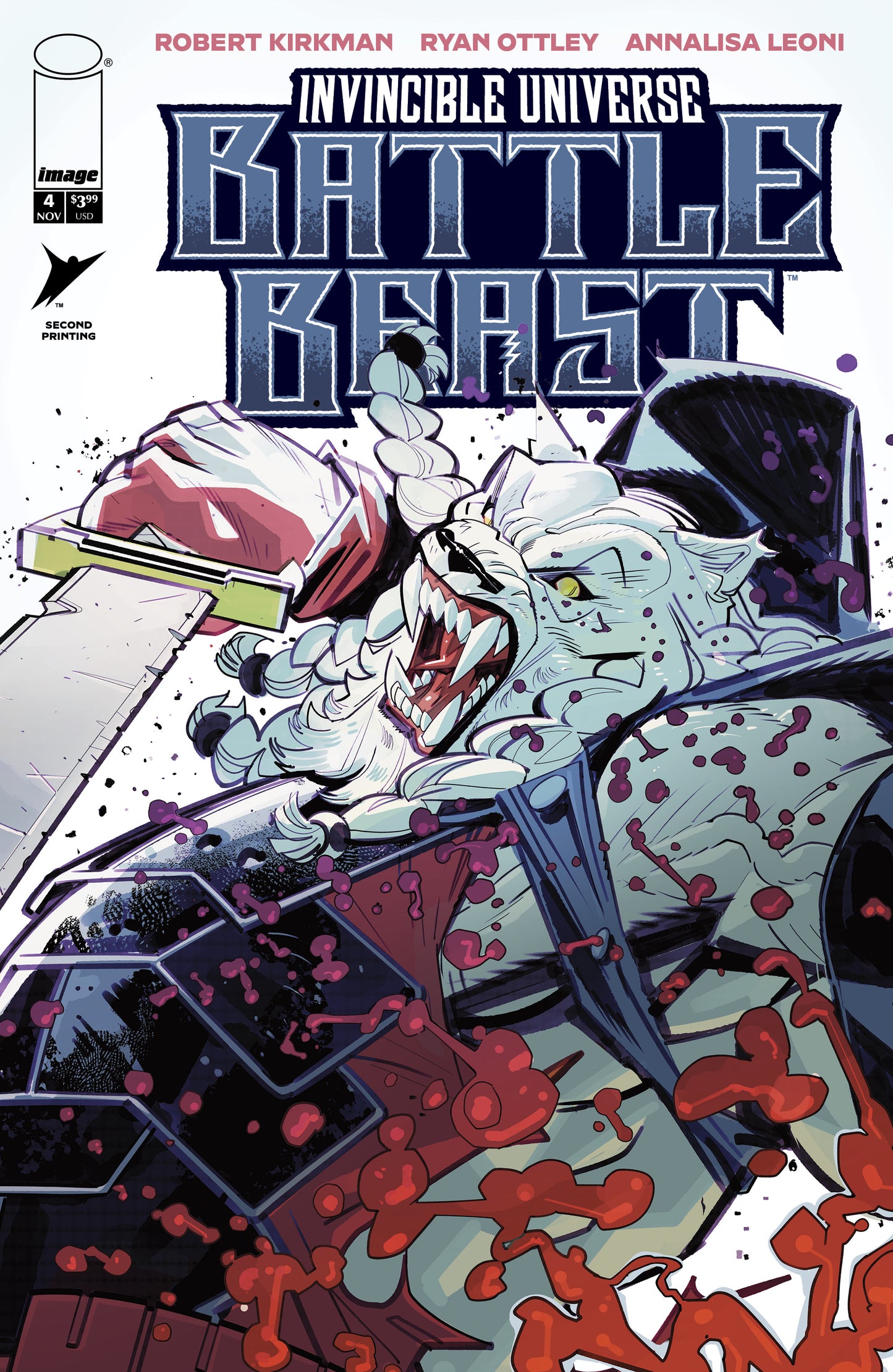 INVINCIBLE UNIVERSE BATTLE BEAST #4 2ND PTG CVR B JASON HOWARD SWORD VAR
