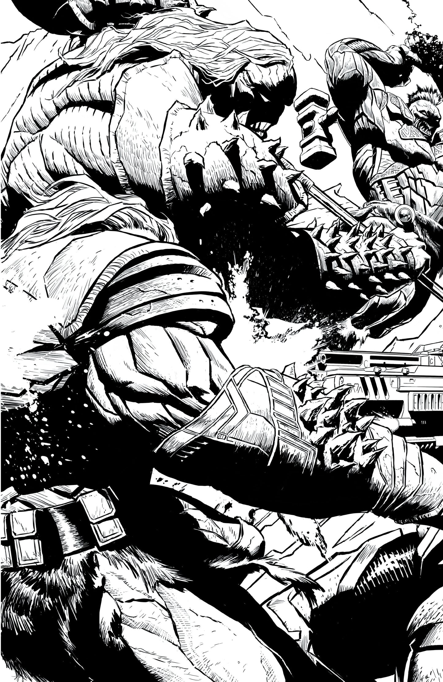 PLANET DEATH #2 (OF 4) CVR D INC 1:50 JOE QUESADA BW VIRGIN VAR
