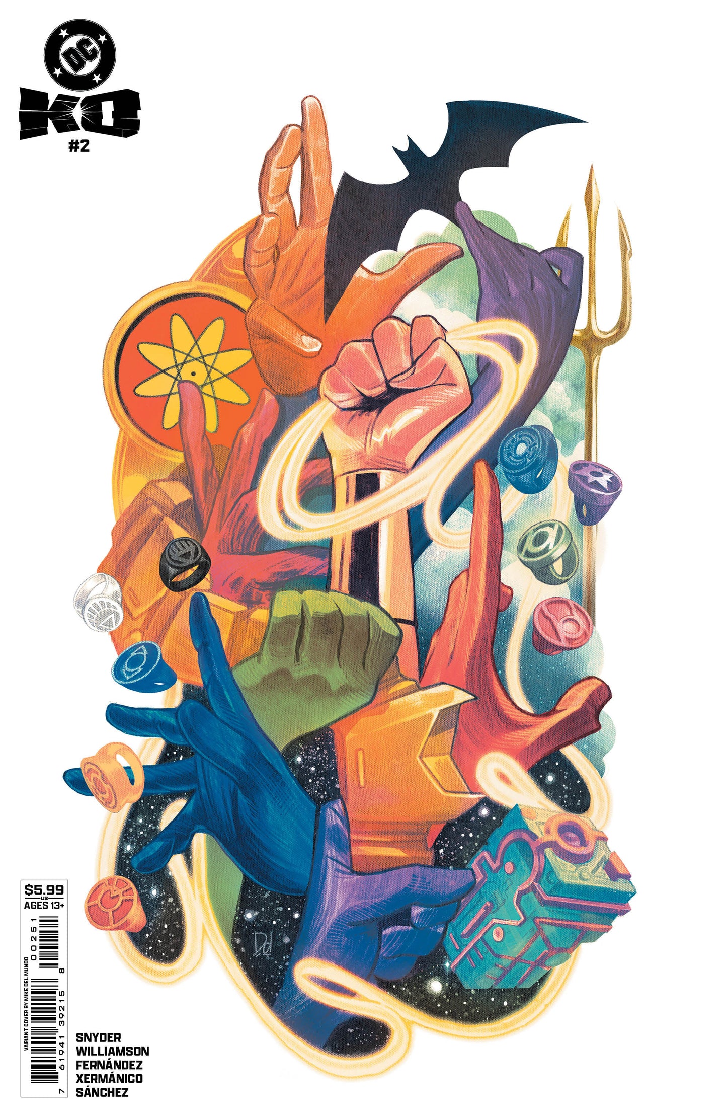 DC K.O. #2 (OF 5) CVR C MIKE DEL MUNDO CARD STOCK VAR