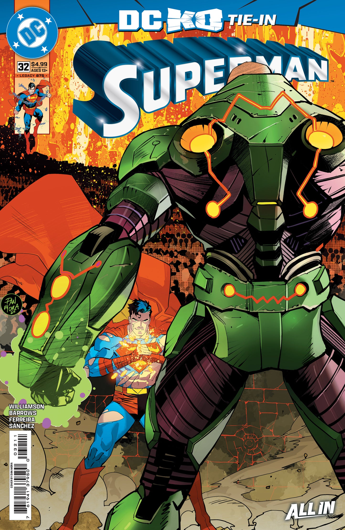 SUPERMAN #32 CVR A DAN MORA (DC K.O.)