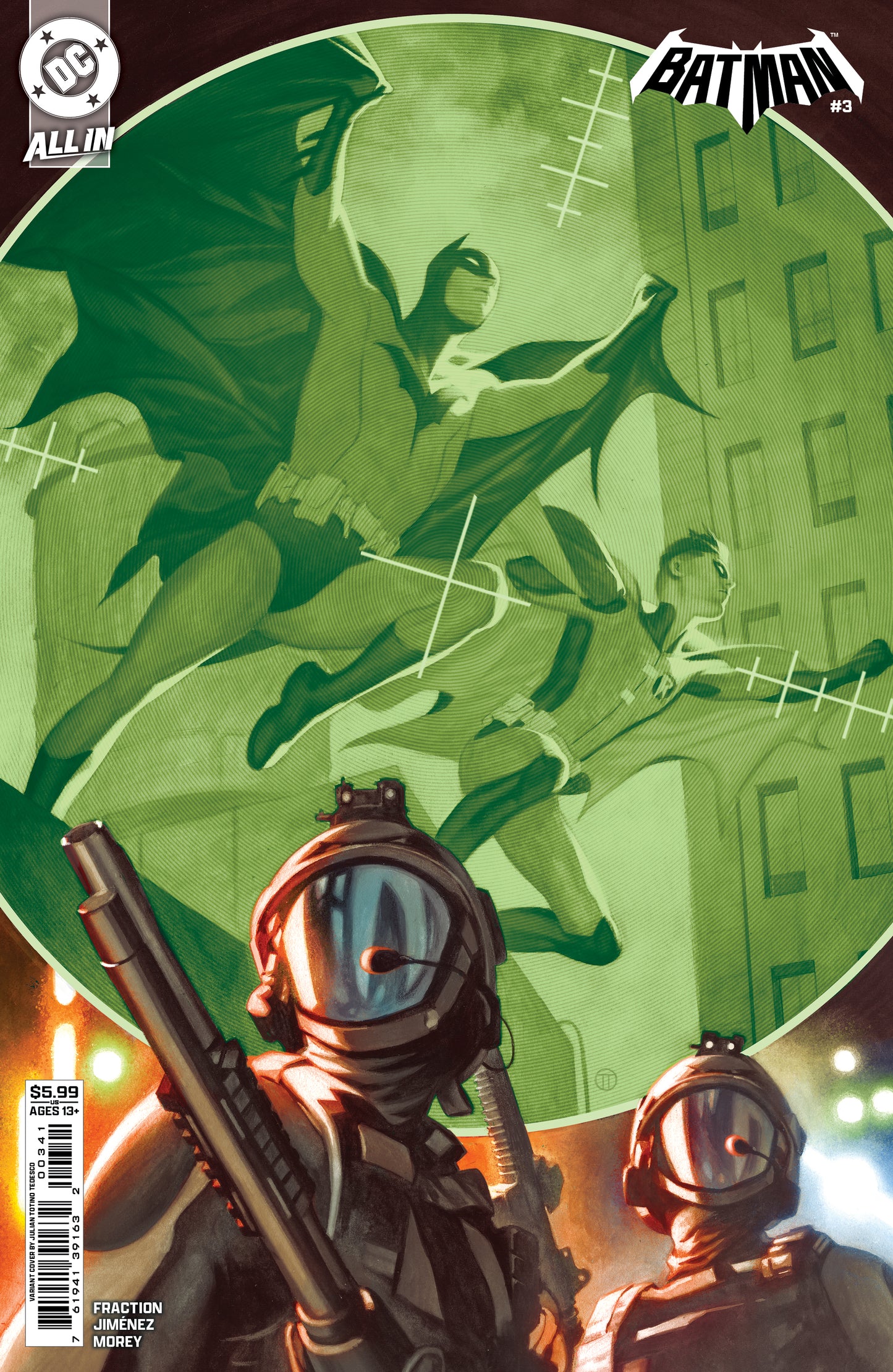 BATMAN #3 CVR C JULIAN TOTINO TEDESCO CARD STOCK VAR