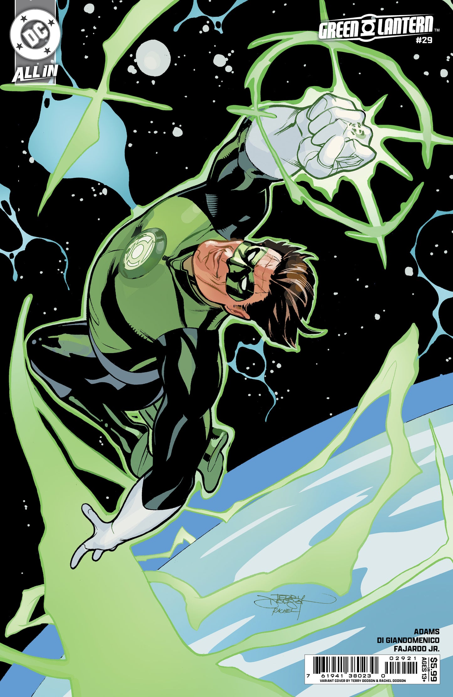 GREEN LANTERN #29 CVR B TERRY DODSON & RACHEL DODSON CARD STOCK VAR