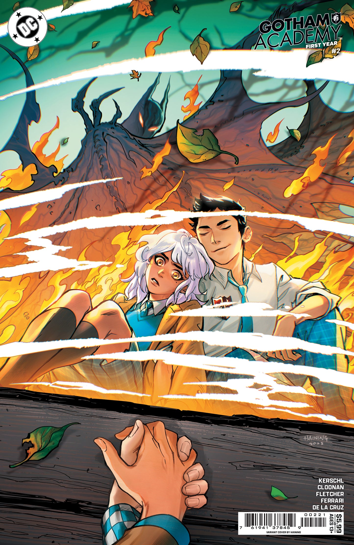 GOTHAM ACADEMY FIRST YEAR #2 (OF 6) CVR B HAINING CARD STOCK VAR