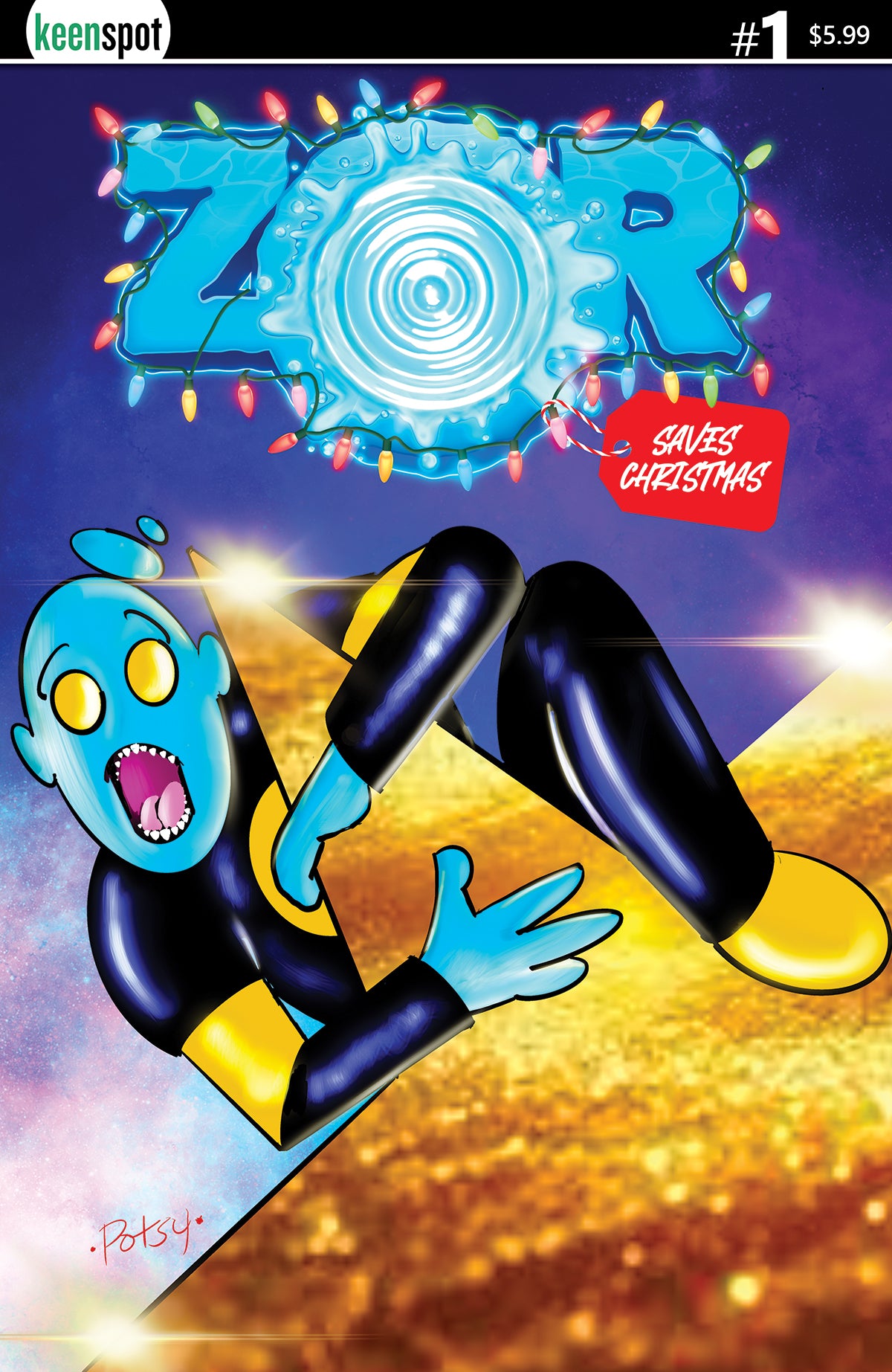 ZOR SAVES CHRISTMAS #1 CVR D ROB POTCHAK VAR