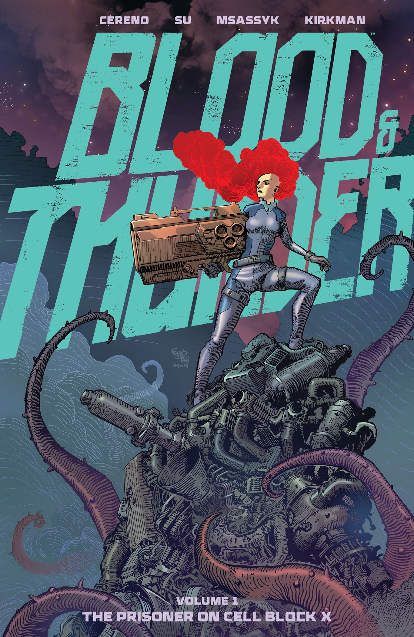 BLOOD & THUNDER TP VOL 01 EJ SU CVR (MR)