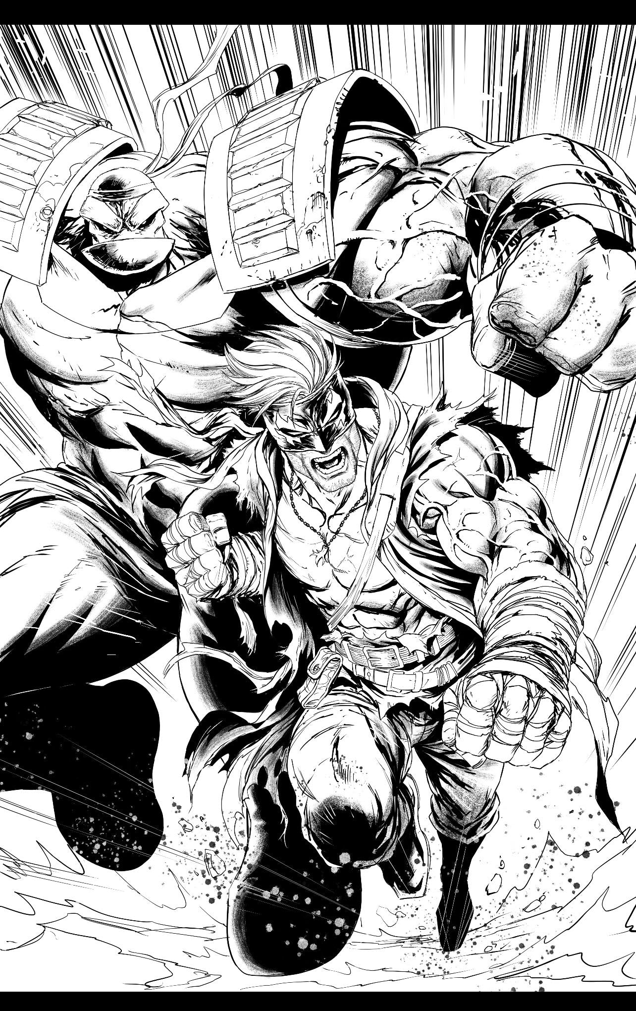 FINAL BOSS #1 CVR J TYLER KIRKHAM YOUNGBLOOD TEAM UP B&W VIRGIN VAR (MR)