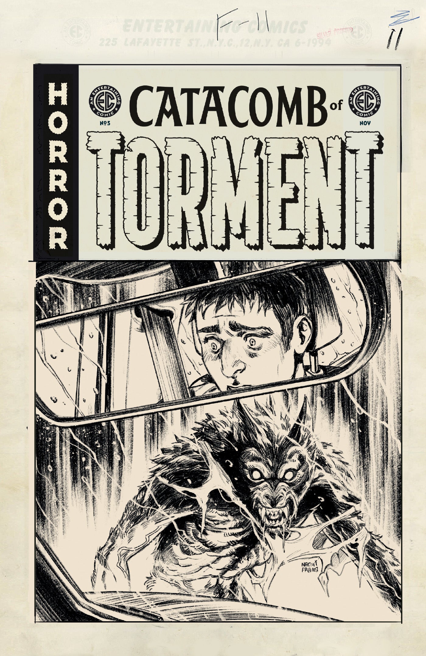 EC CATACOMB OF TORMENT #5 CVR D INC 1:20 NAOMI FRANQ B&W ARTIST EDITION VAR