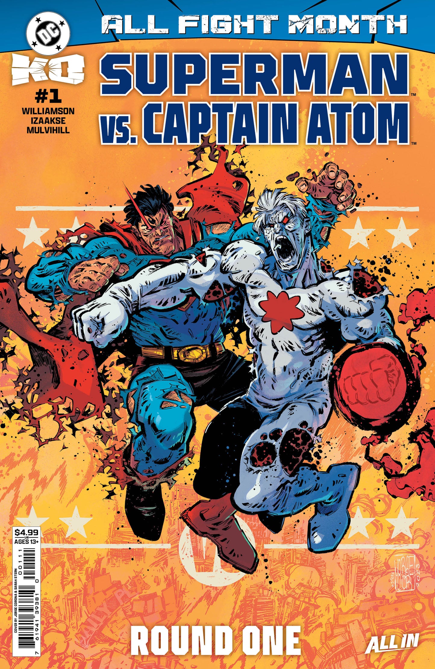 DC K.O. SUPERMAN VS CAPTAIN ATOM #1 (ONE SHOT) CVR A JORGE CORONA