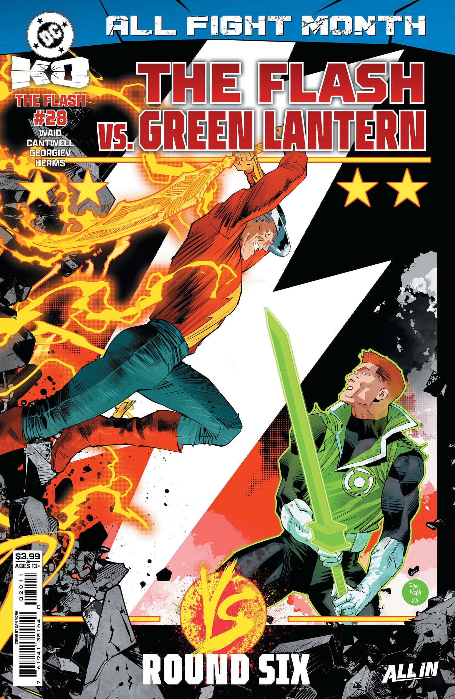 FLASH #28 CVR A DAN MORA (DC K.O.)