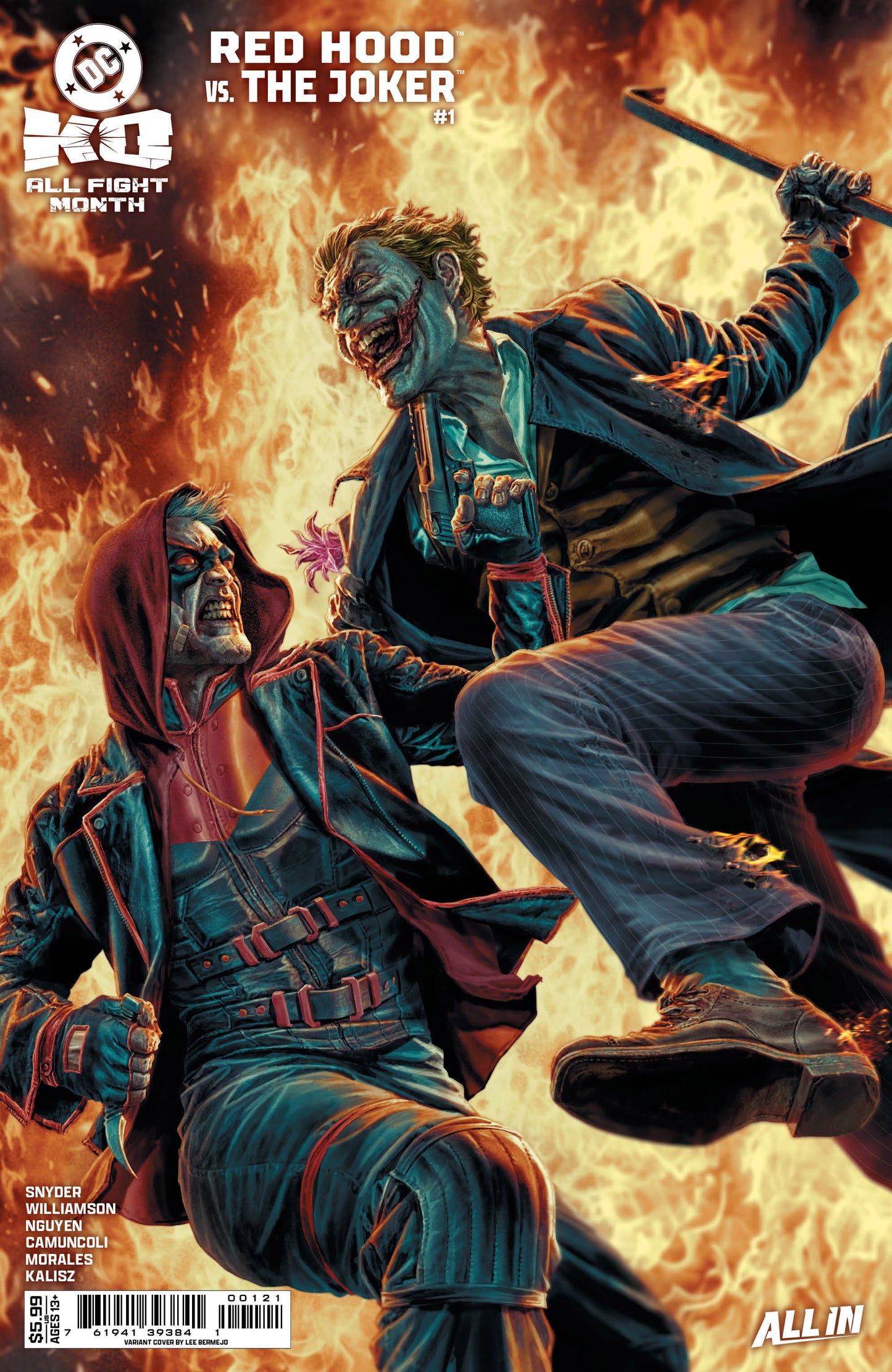 DC K.O. RED HOOD VS JOKER #1 (ONE SHOT) CVR C LEE BERMEJO CARD STOCK VAR