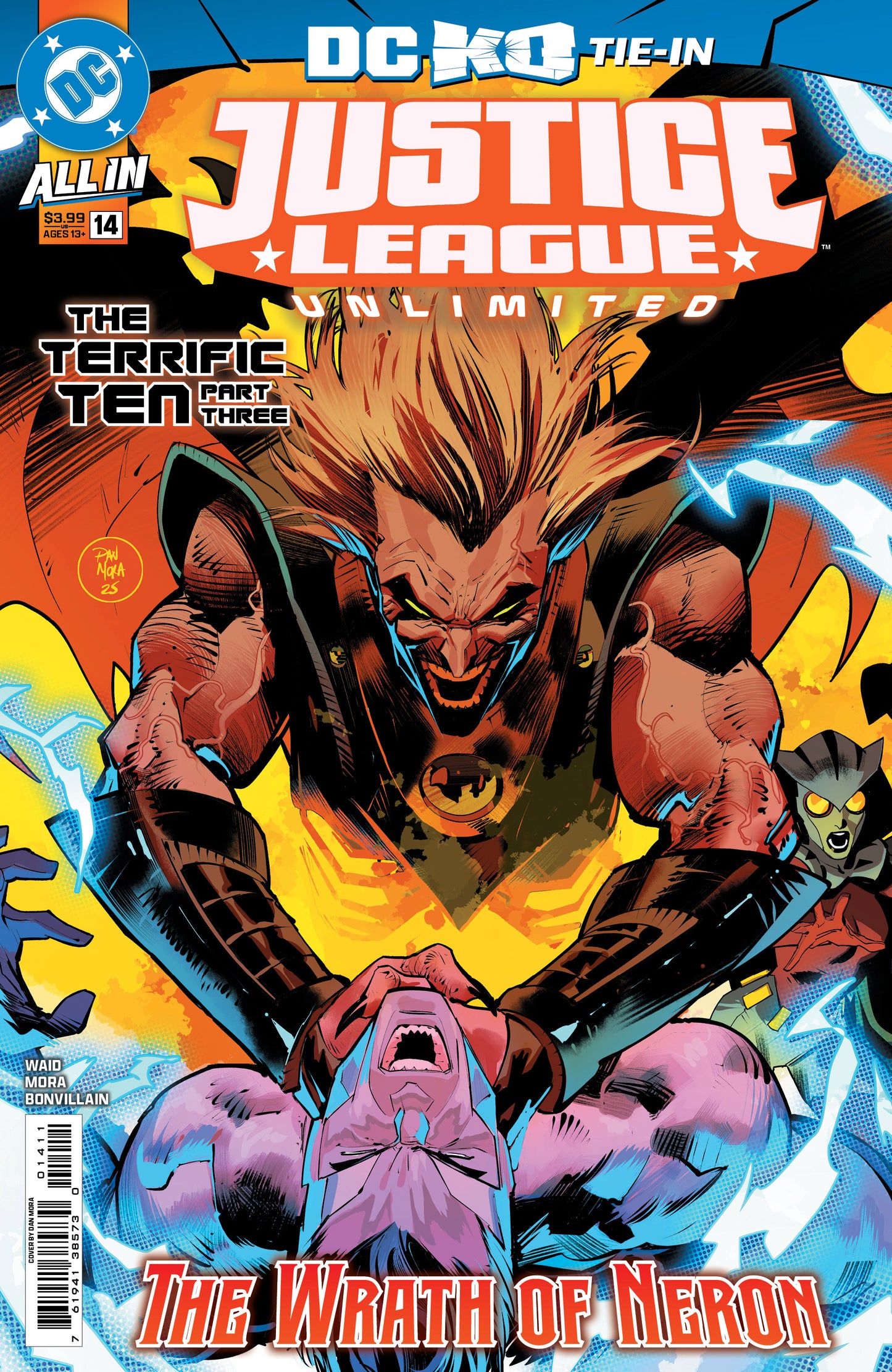 JUSTICE LEAGUE UNLIMITED #14 CVR A DAN MORA (DC K.O.)