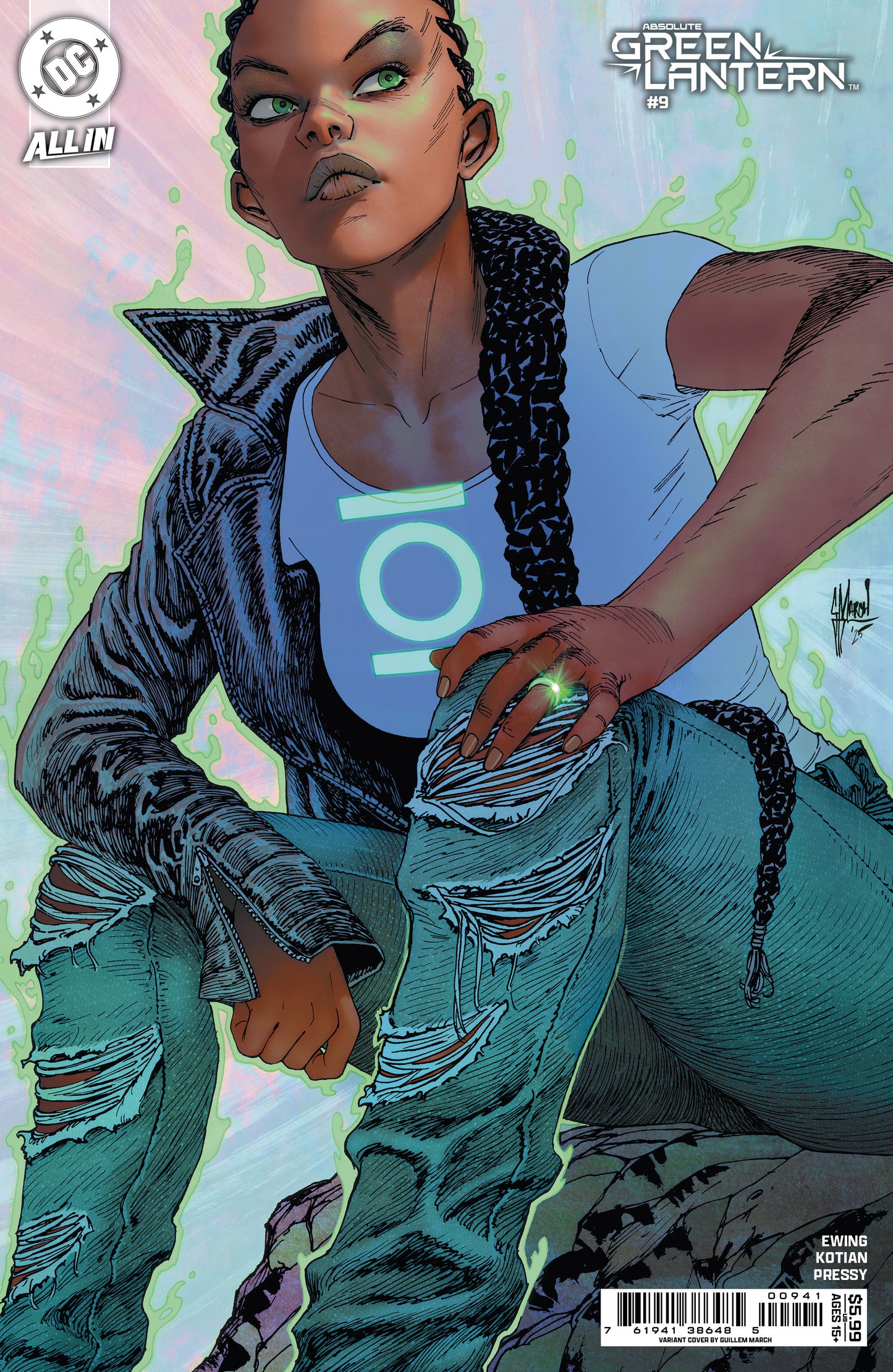 ABSOLUTE GREEN LANTERN #9 CVR B GUILLEM MARCH CARD STOCK VAR