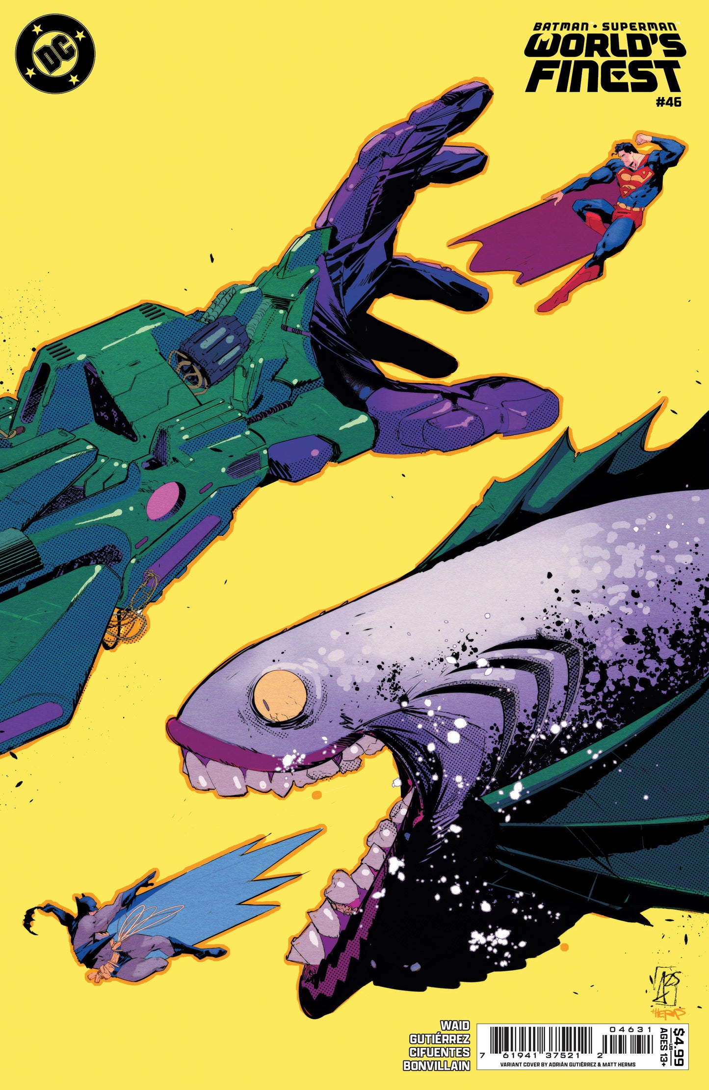 BATMAN SUPERMAN WORLDS FINEST #46 CVR C ADRIAN GUTIERREZ CARD STOCK VAR