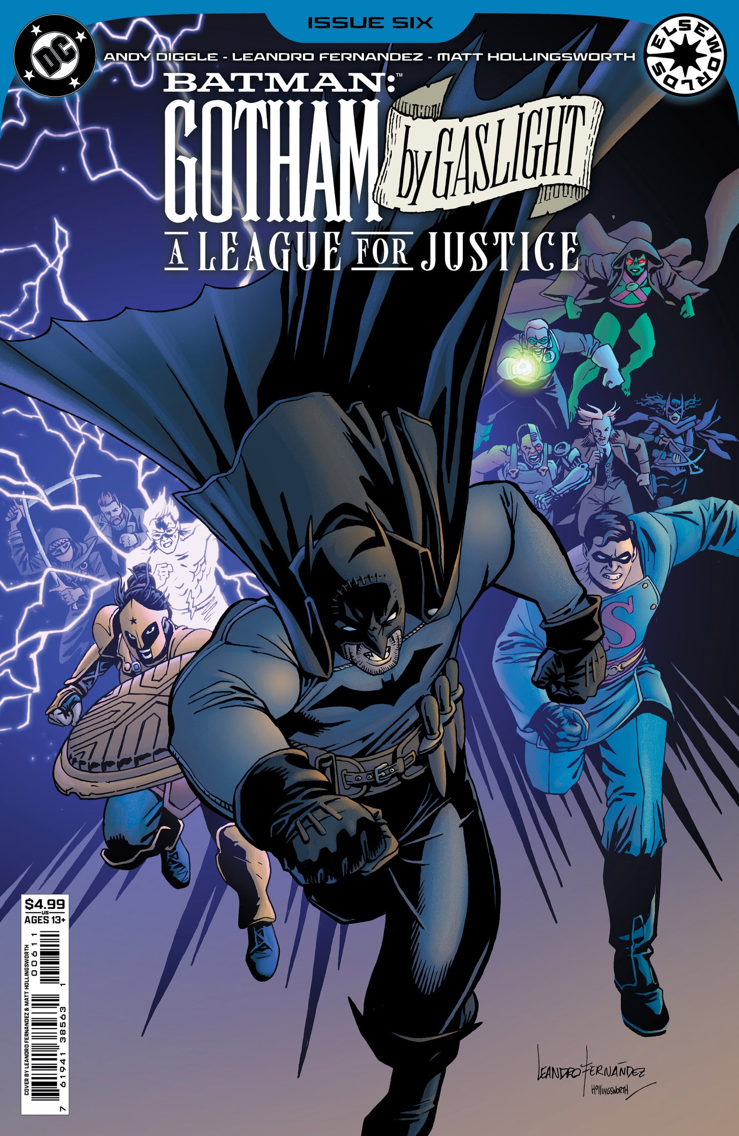 BATMAN GOTHAM BY GASLIGHT A LEAGUE FOR JUSTICE #6 (OF 6) CVR A LEANDRO FERNANDEZ