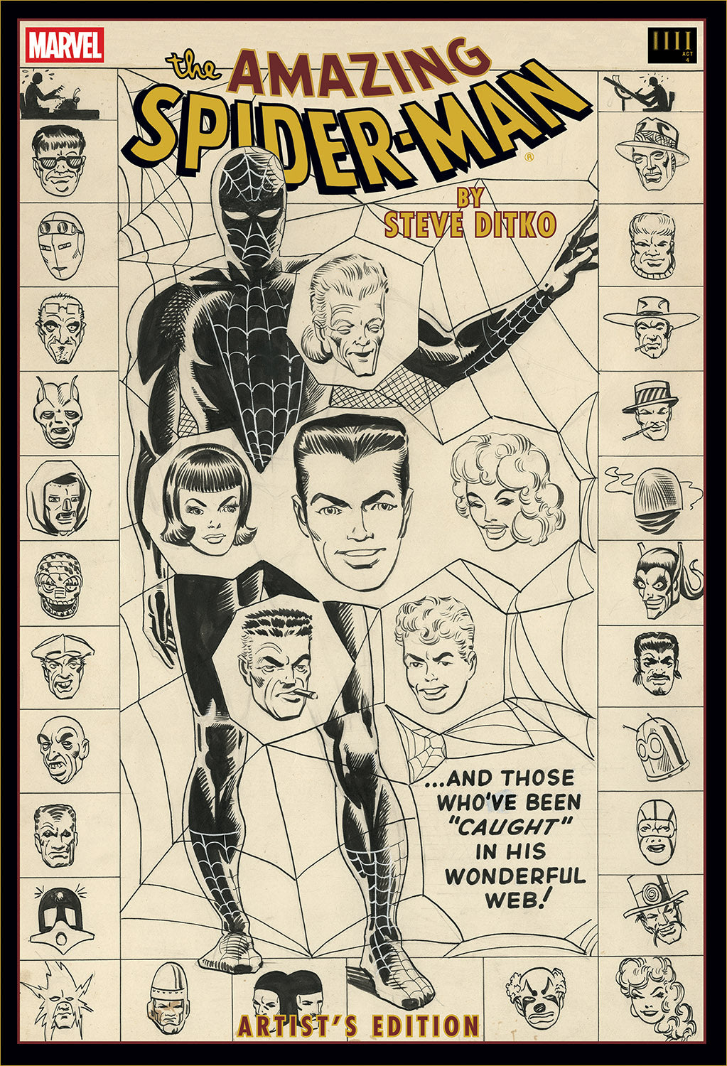 AMAZING SPIDER MAN BY STEVE DITKO ARTISTS EDITION HC DIRECT MARKET EXCLUSIVE WEB CVR