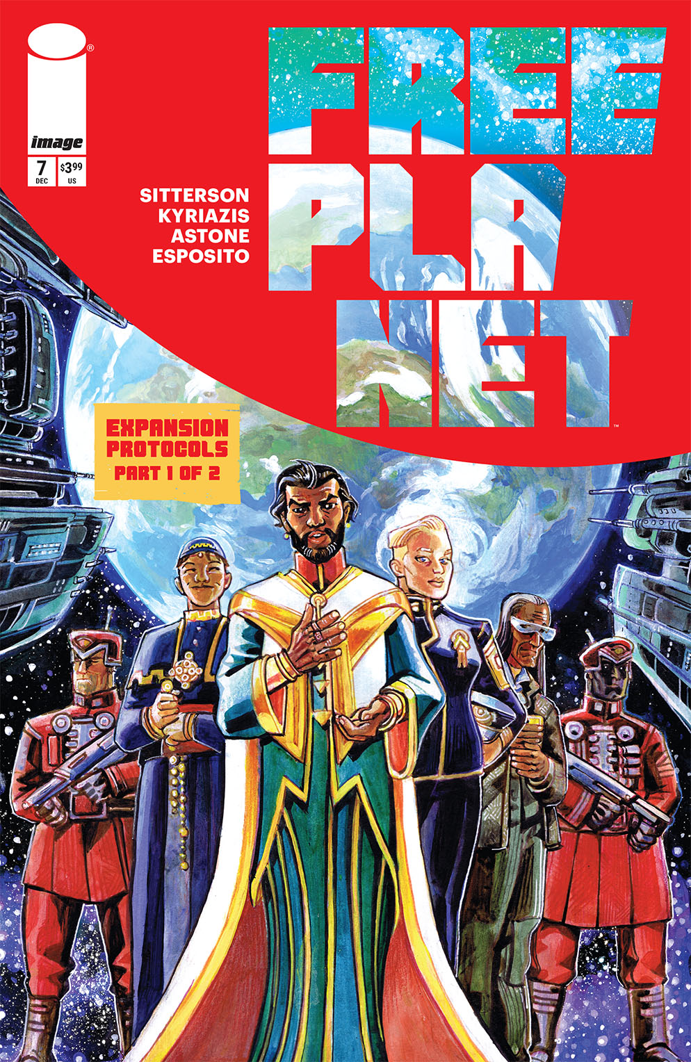 FREE PLANET #7 CVR A JED DOUGHERTY