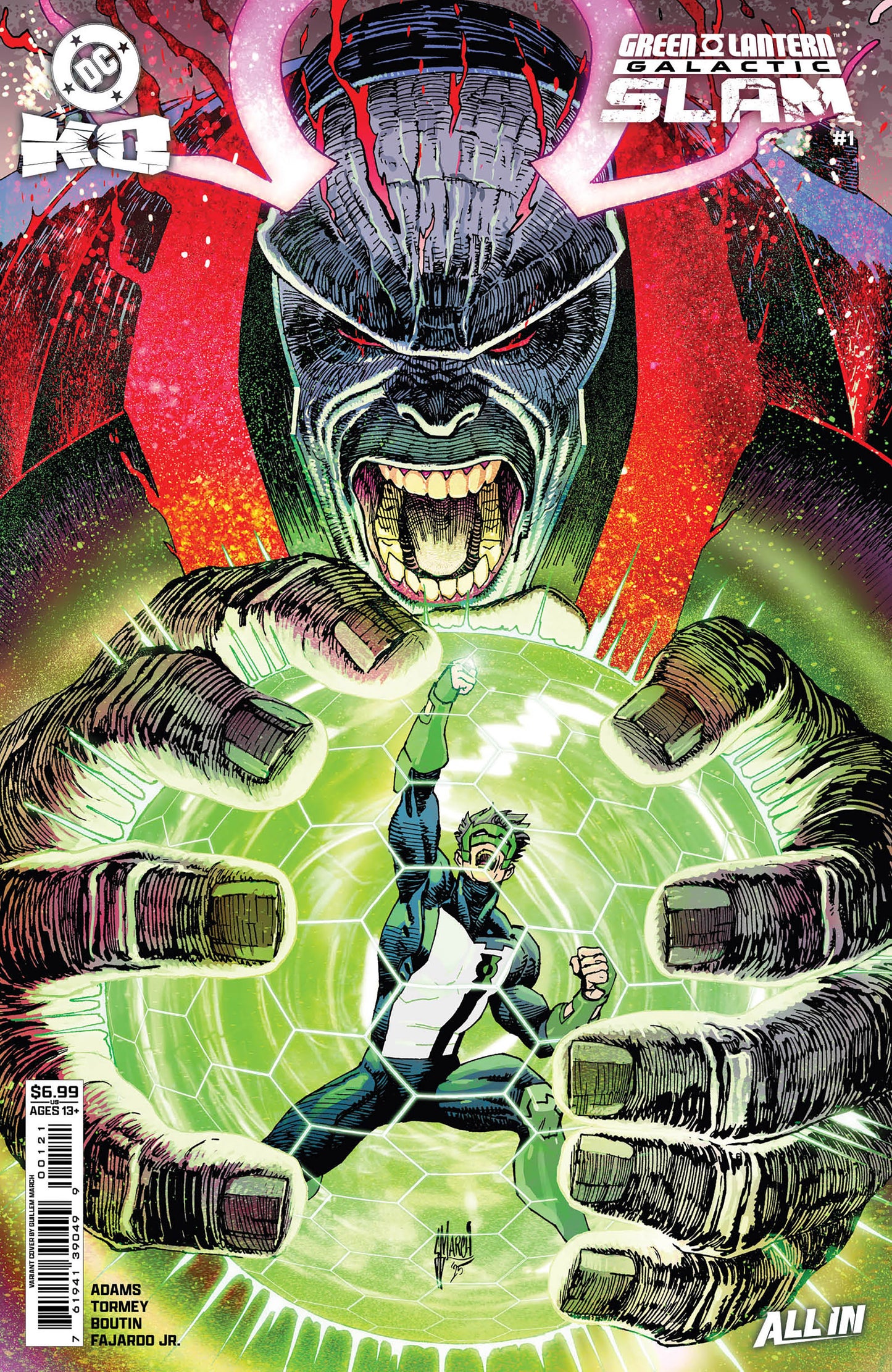 DC K.O. GREEN LANTERN GALACTIC SLAM #1 (ONE SHOT) CVR B GUILLEM MARCH CARD STOCK VAR