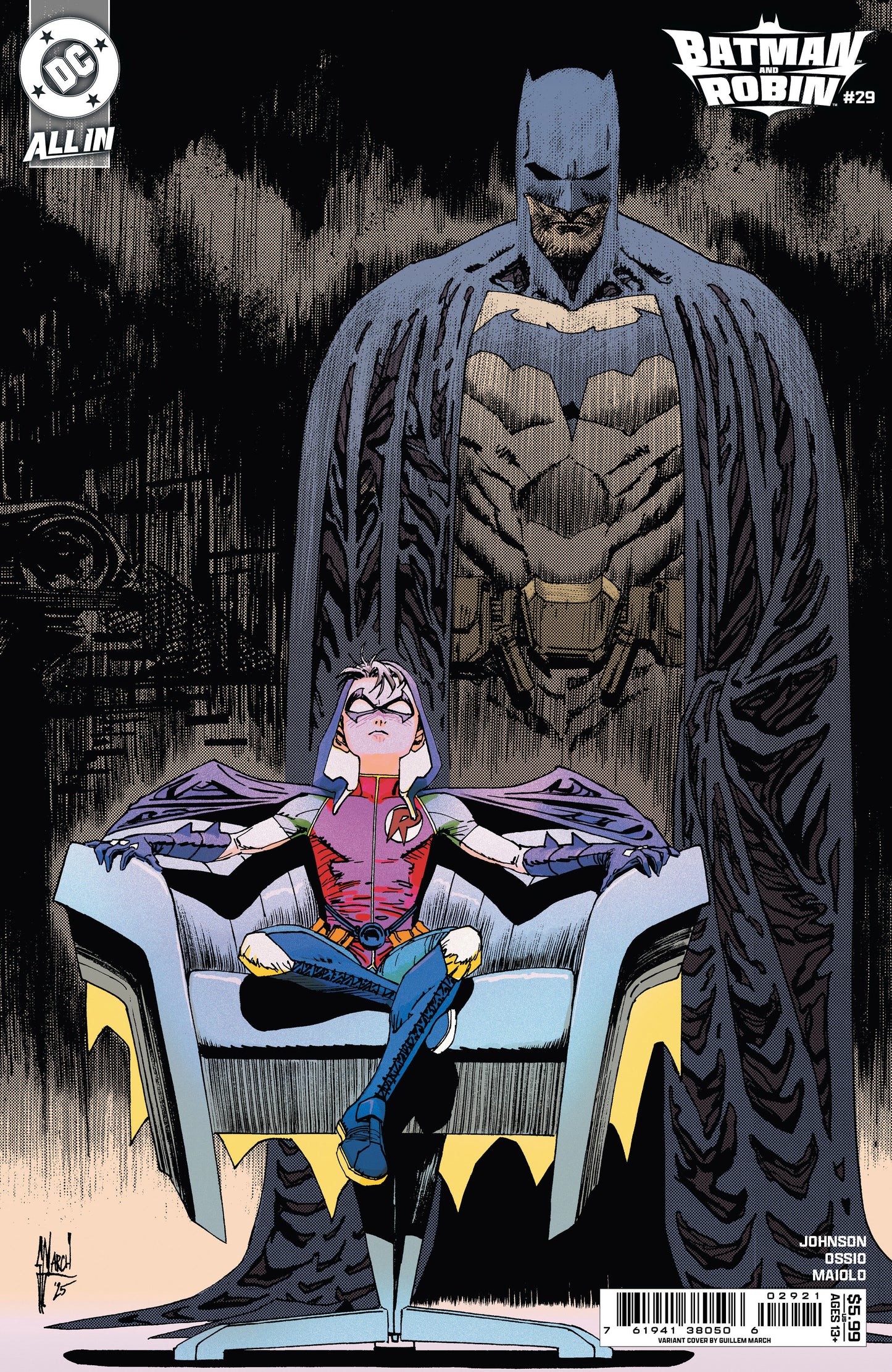 BATMAN AND ROBIN #29 CVR B GUILLEM MARCH CARD STOCK VAR