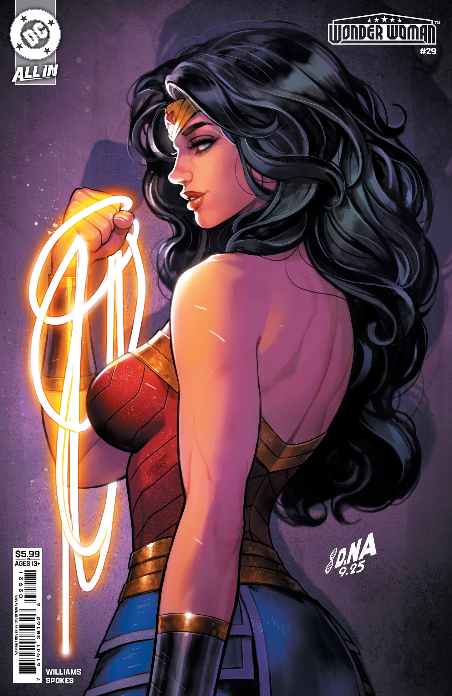 WONDER WOMAN #29 CVR B DAVID NAKAYAMA CARD STOCK VAR